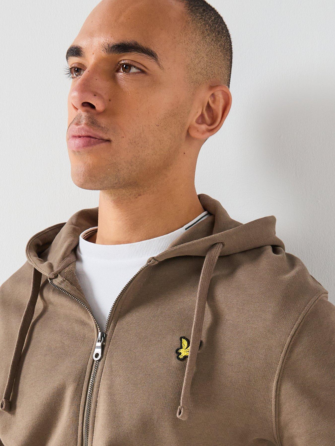Image 4 of 4 of Lyle & Scott Zip Through Hoodie - Khaki Green