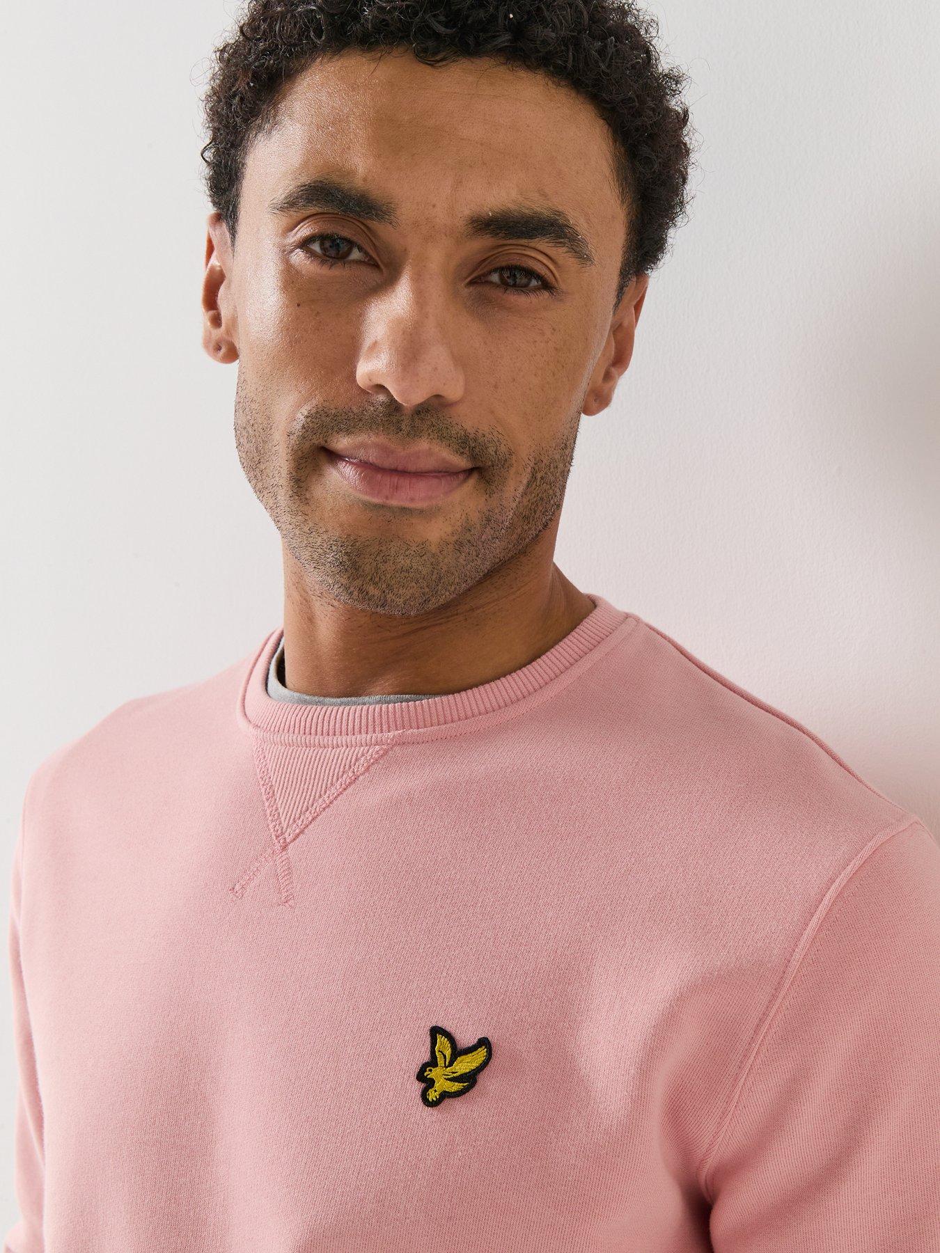  image of lyle-scott-crew-neck-sweatshirt-pink