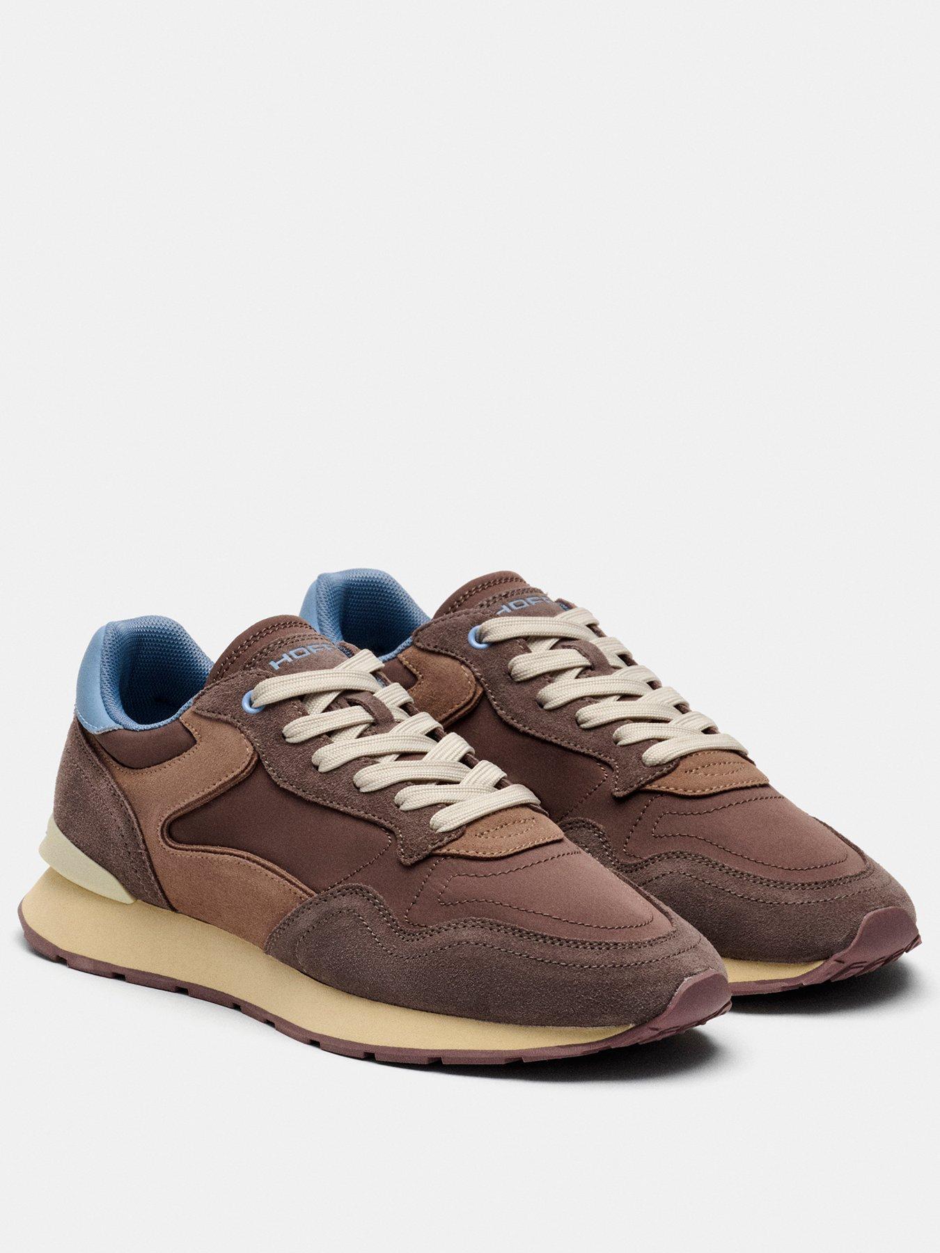 stillFront image of hoff-womens-city-retro-trainer-brown