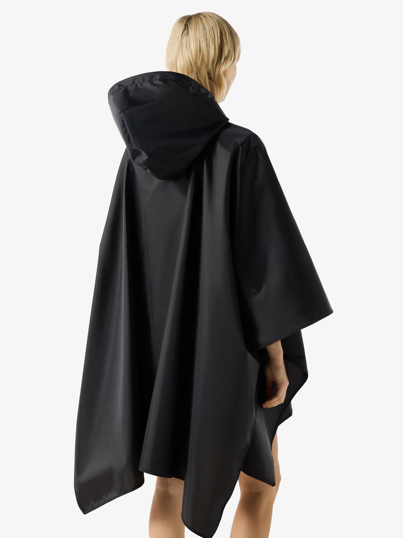 stillFront image of hunter-hunter-packable-poncho-black