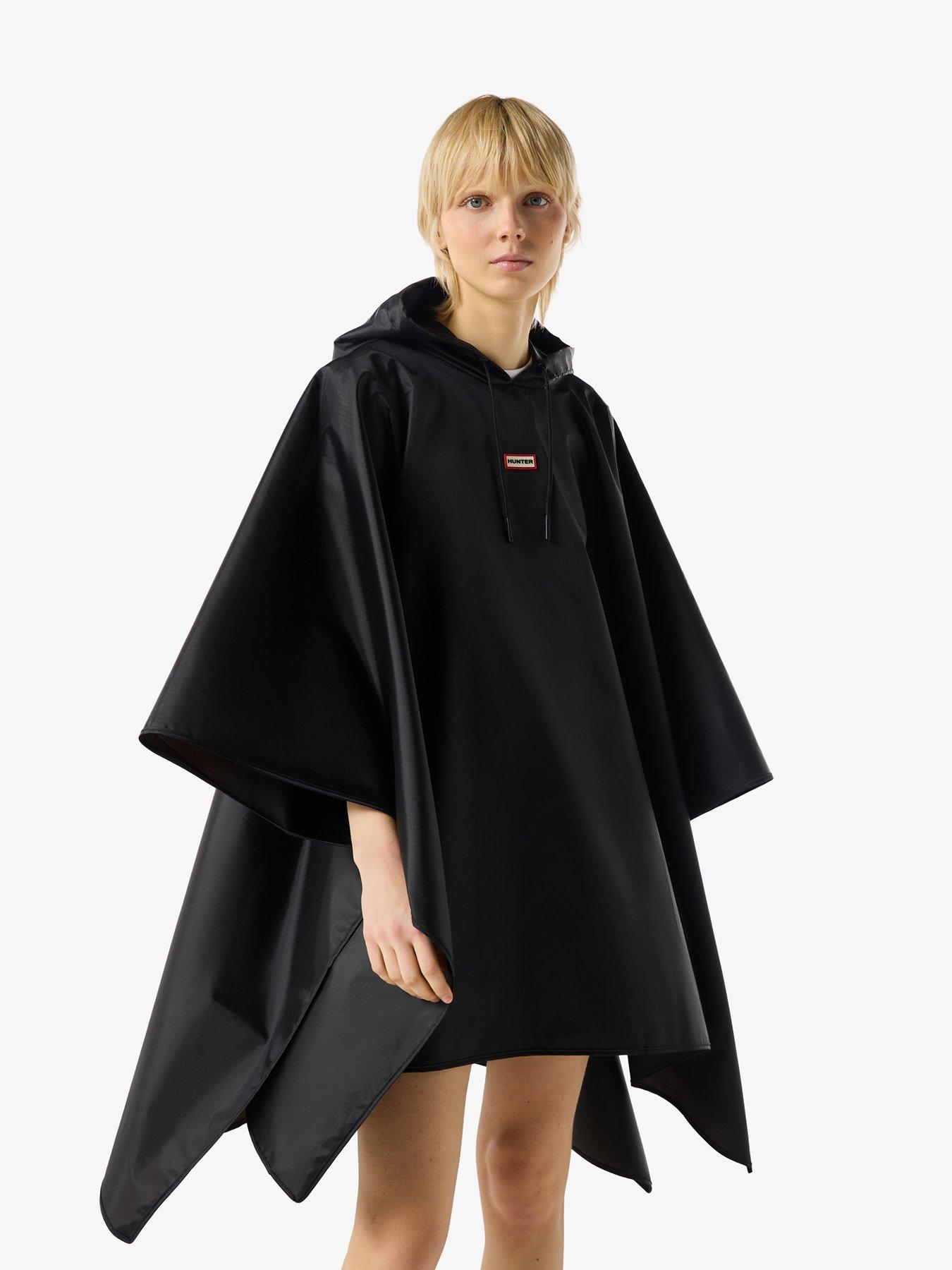  image of hunter-hunter-packable-poncho-black