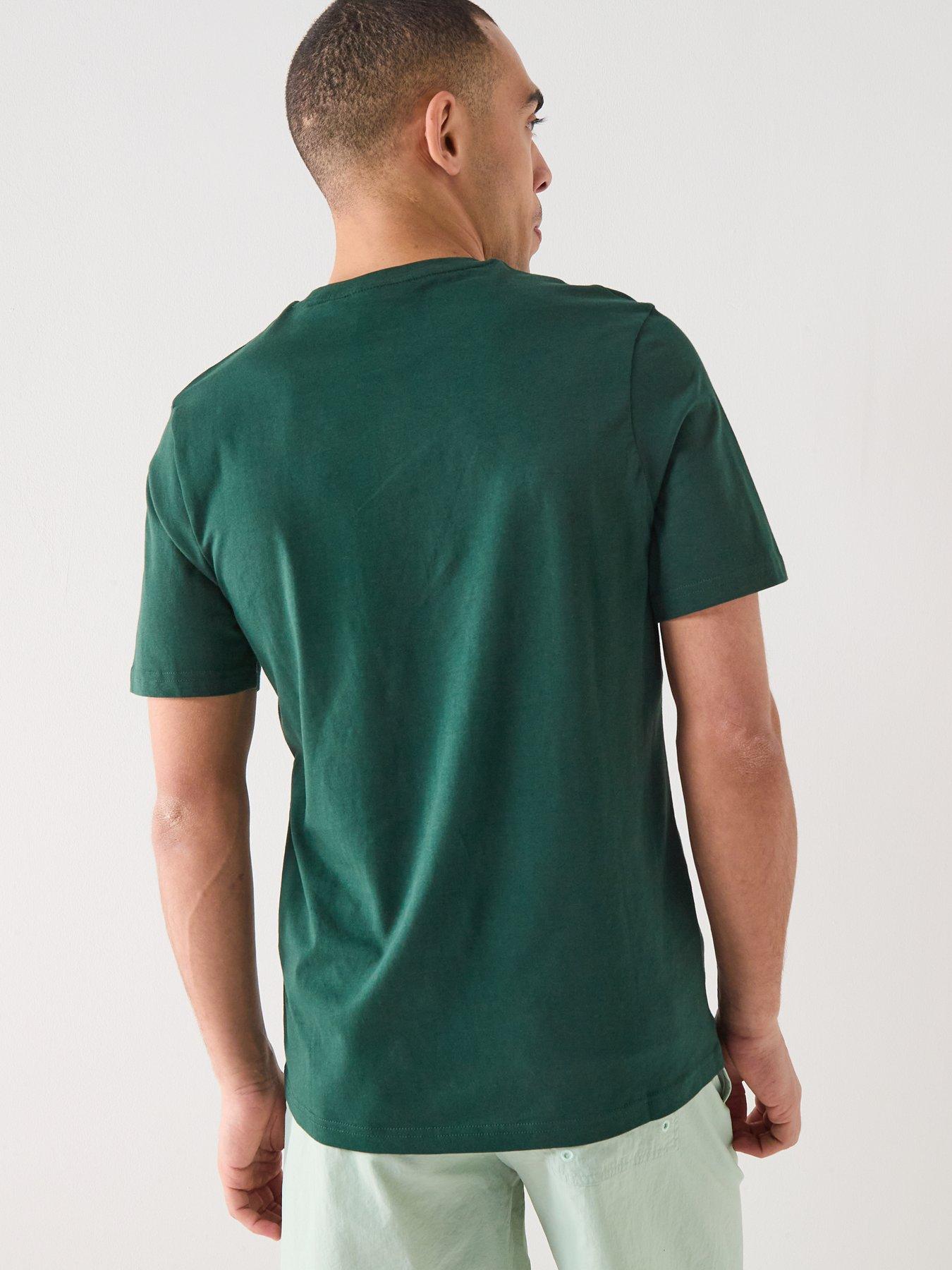  image of lyle-scott-essentials-plain-t-shirt-green