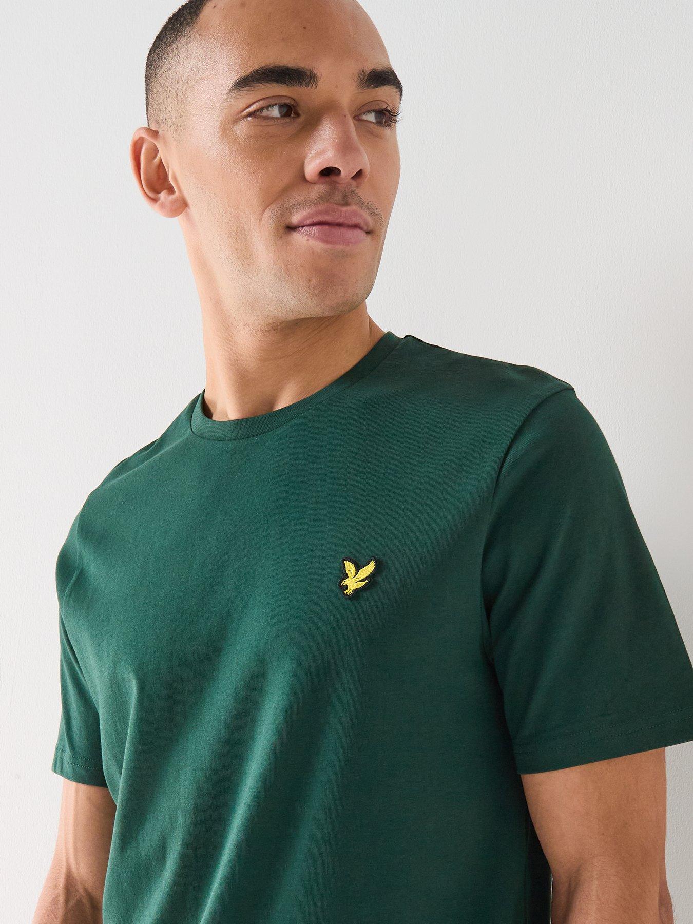 image of lyle-scott-essentials-plain-t-shirt-green