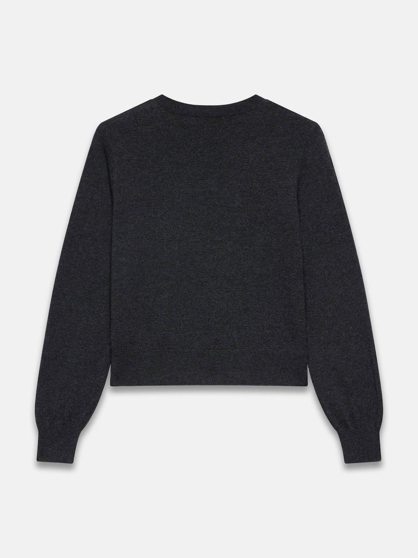 Image 6 of 6 of Mint Velvet Graphic Apres Jumper - Charcoal