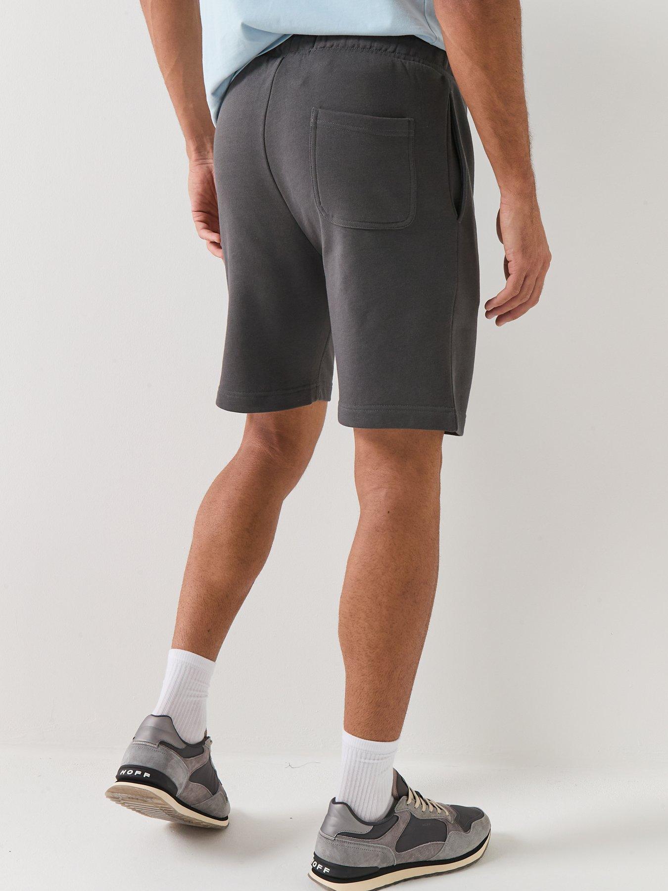  image of lyle-scott-plain-sweat-shorts-grey