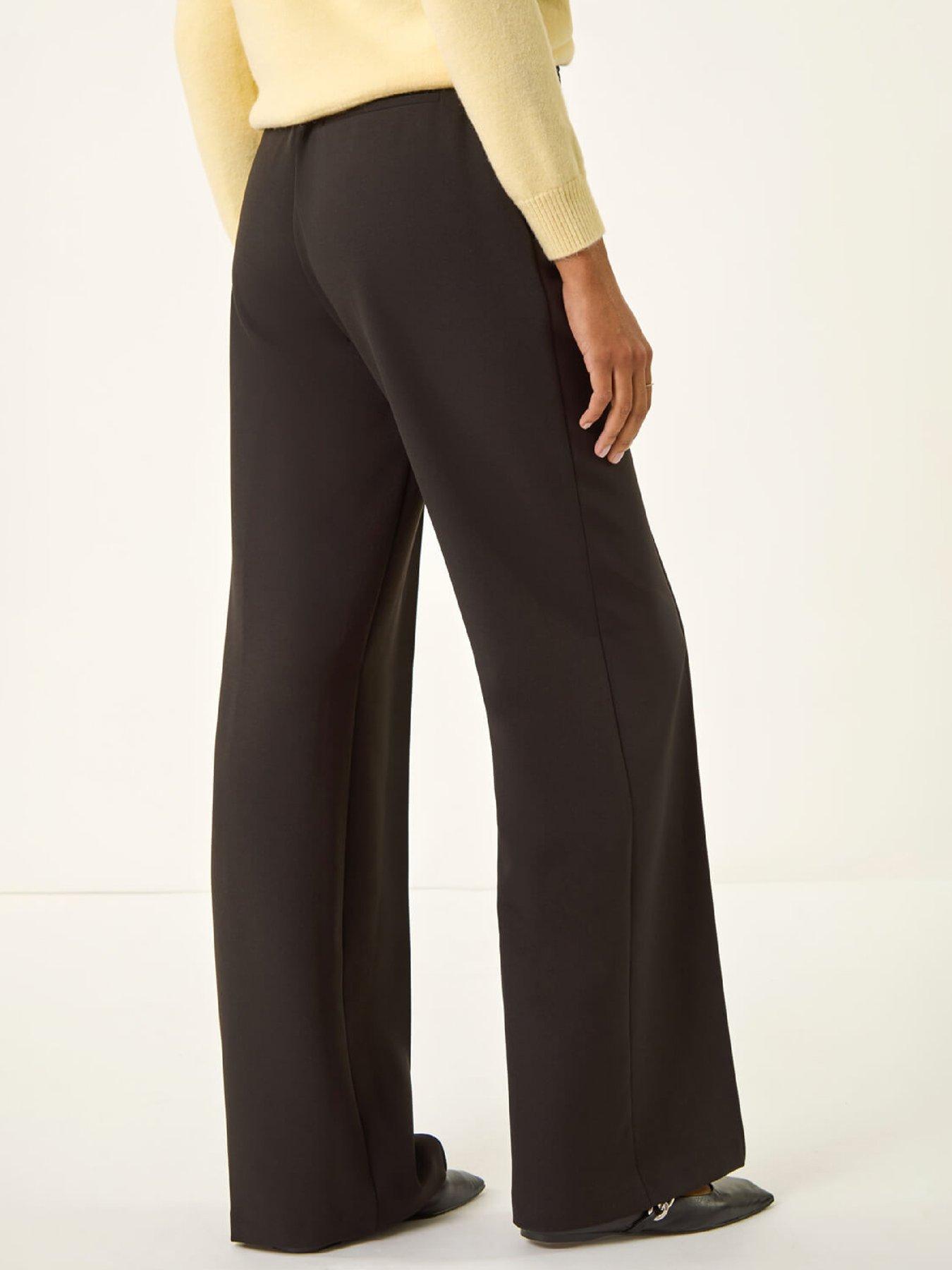 stillFront image of roman-pocket-button-smart-trousers-black