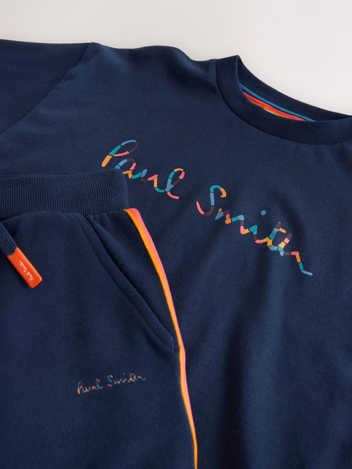 Image 5 of 7 of Paul Smith Junior Older Boys Logo T-Shirt &amp; Shorts Set - Navy