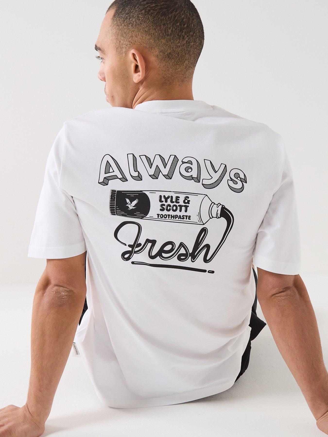 Lyle & Scott Toothpaste Graphic T-Shirt - White