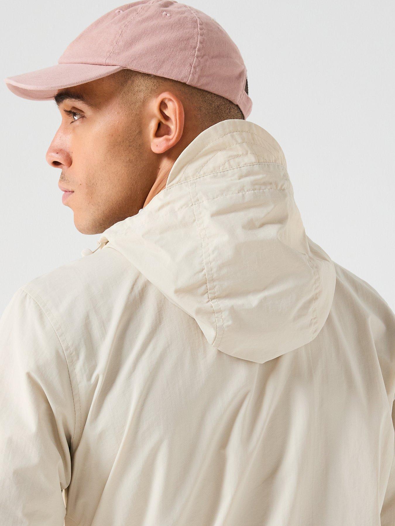  image of lyle-scott-zip-through-hooded-jacket-beige