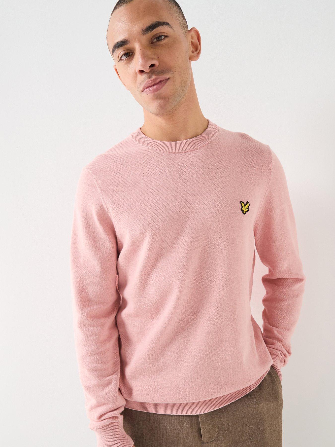 Lyle & Scott Cotton Crew Knitted Jumper - Pink