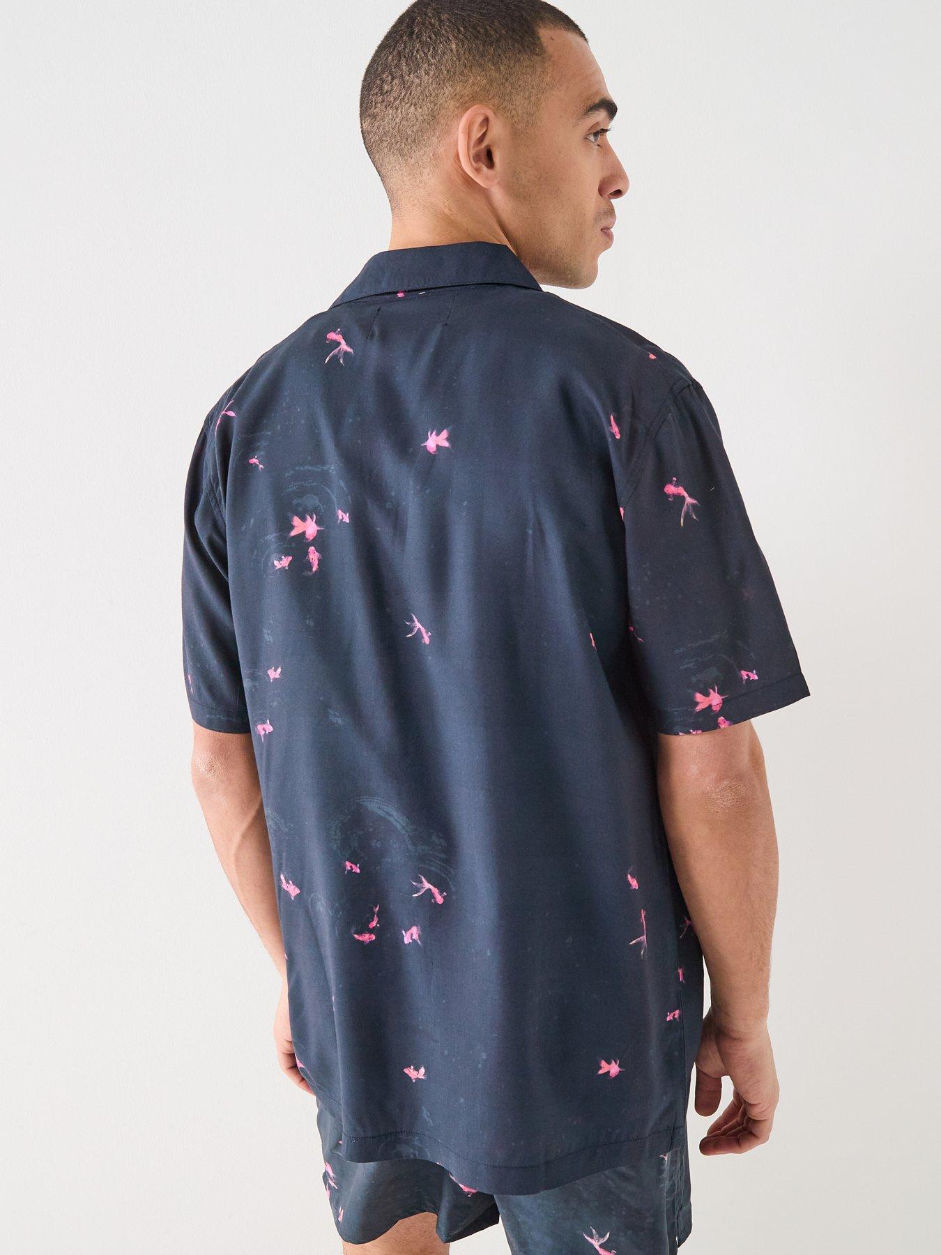 Image 2 of 5 of Lyle & Scott Goldfish Resort Shirt - Navy