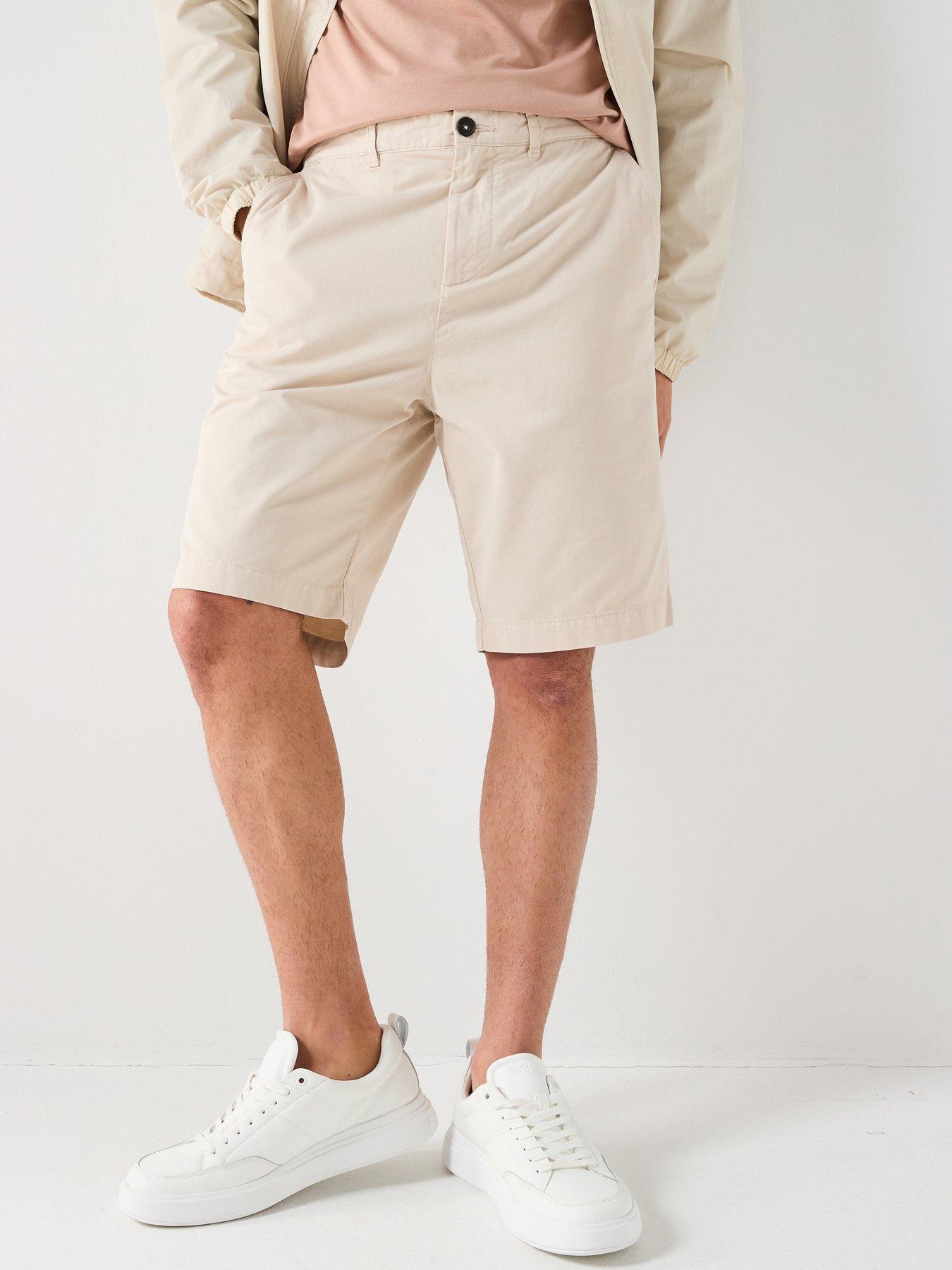  image of lyle-scott-chino-shorts-beige