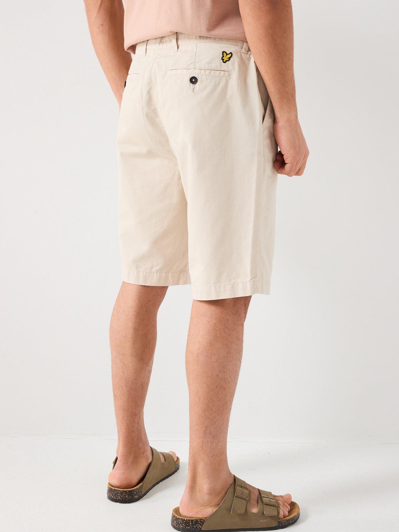 stillFront image of lyle-scott-chino-shorts-beige