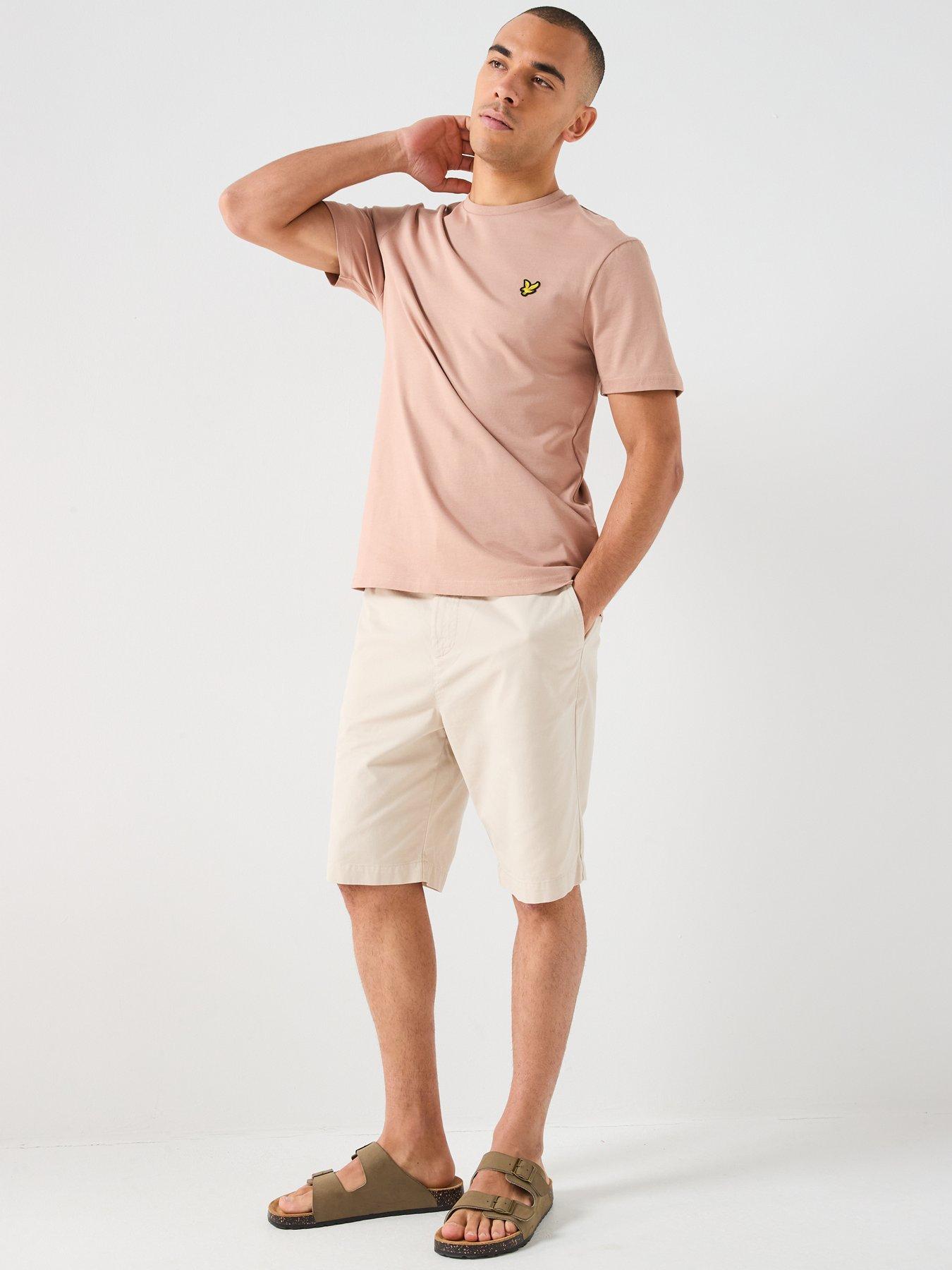  image of lyle-scott-chino-shorts-beige
