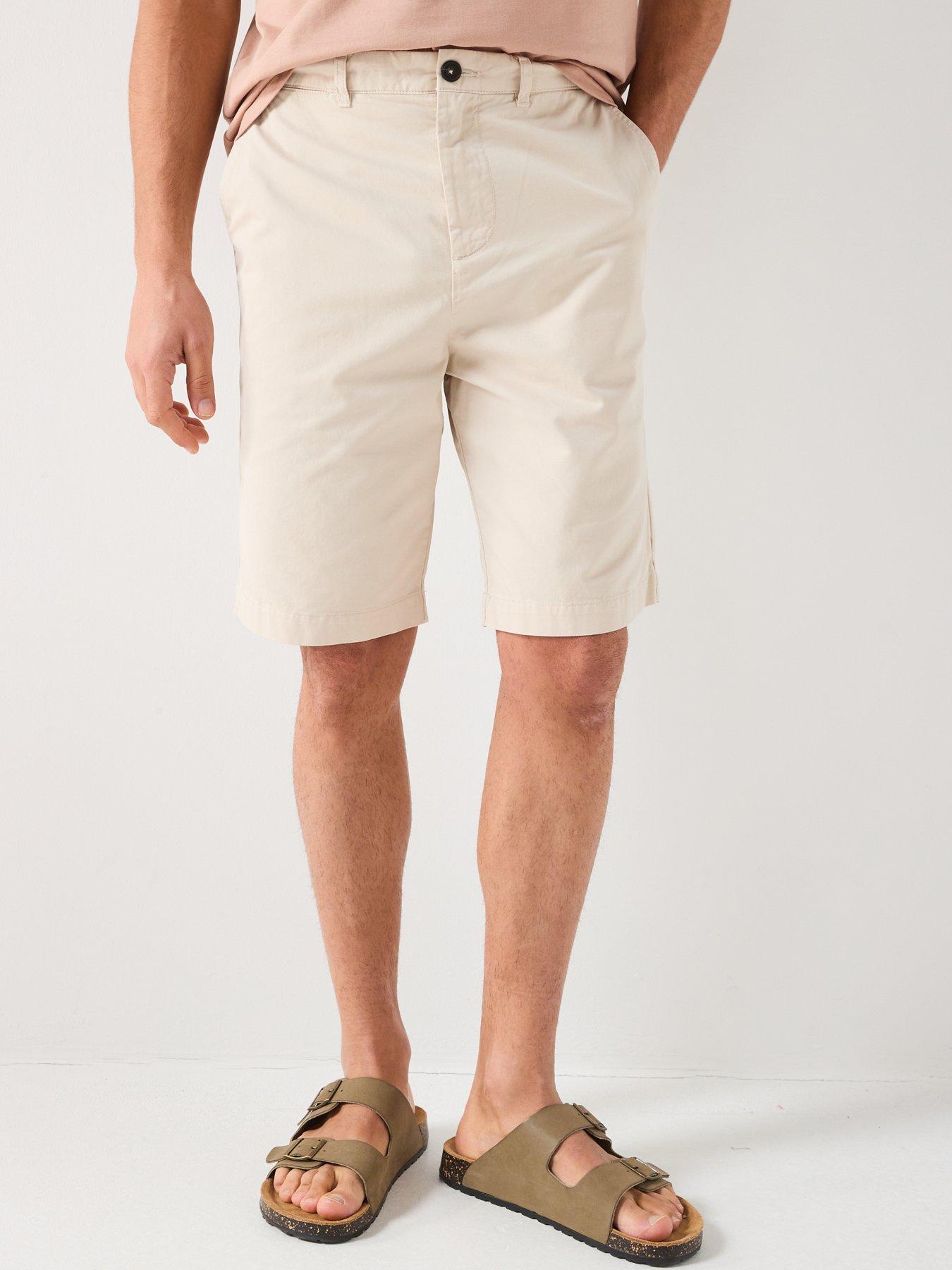  image of lyle-scott-chino-shorts-beige