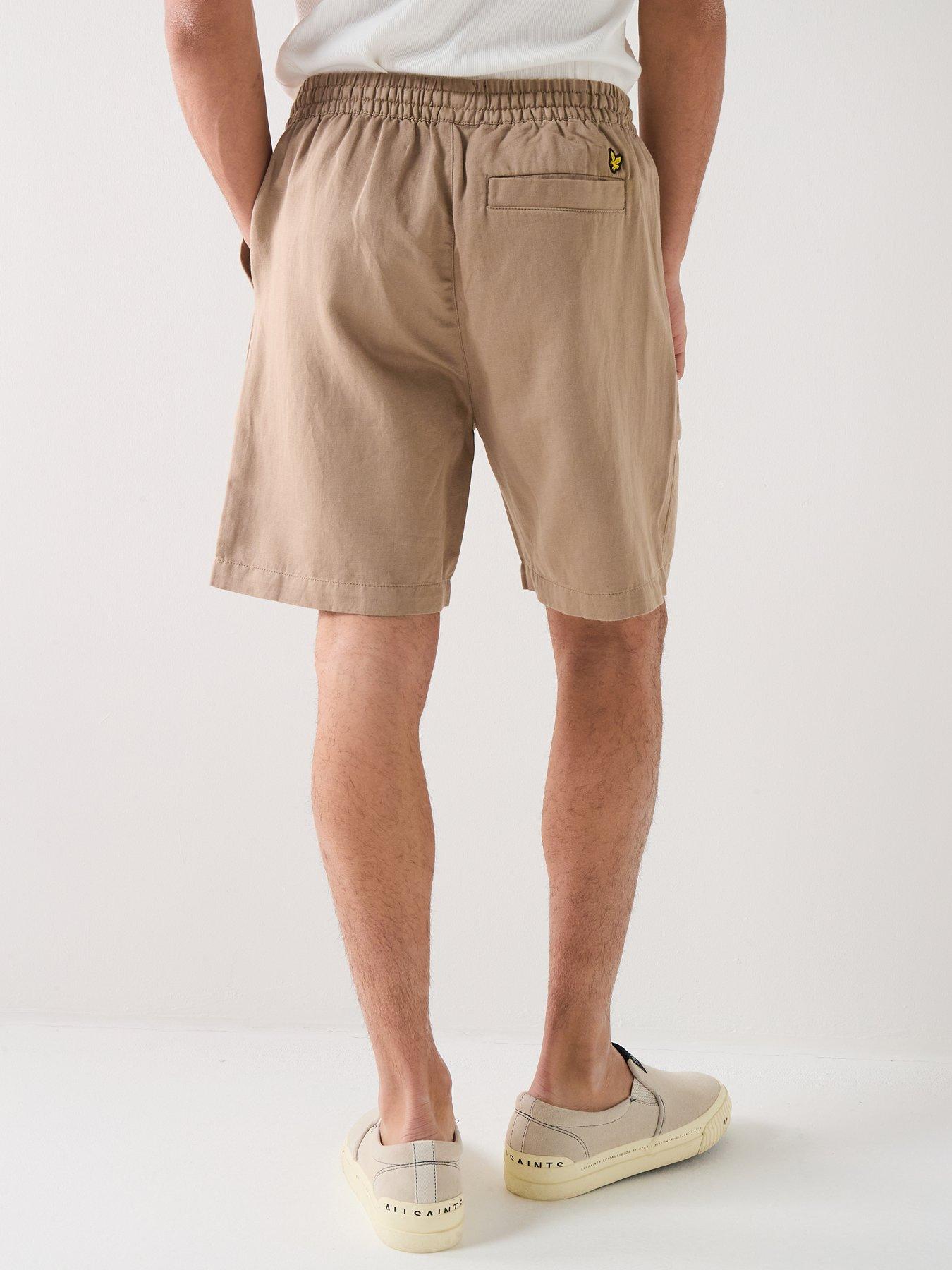 Image 2 of 5 of Lyle & Scott Linen Shorts - Beige