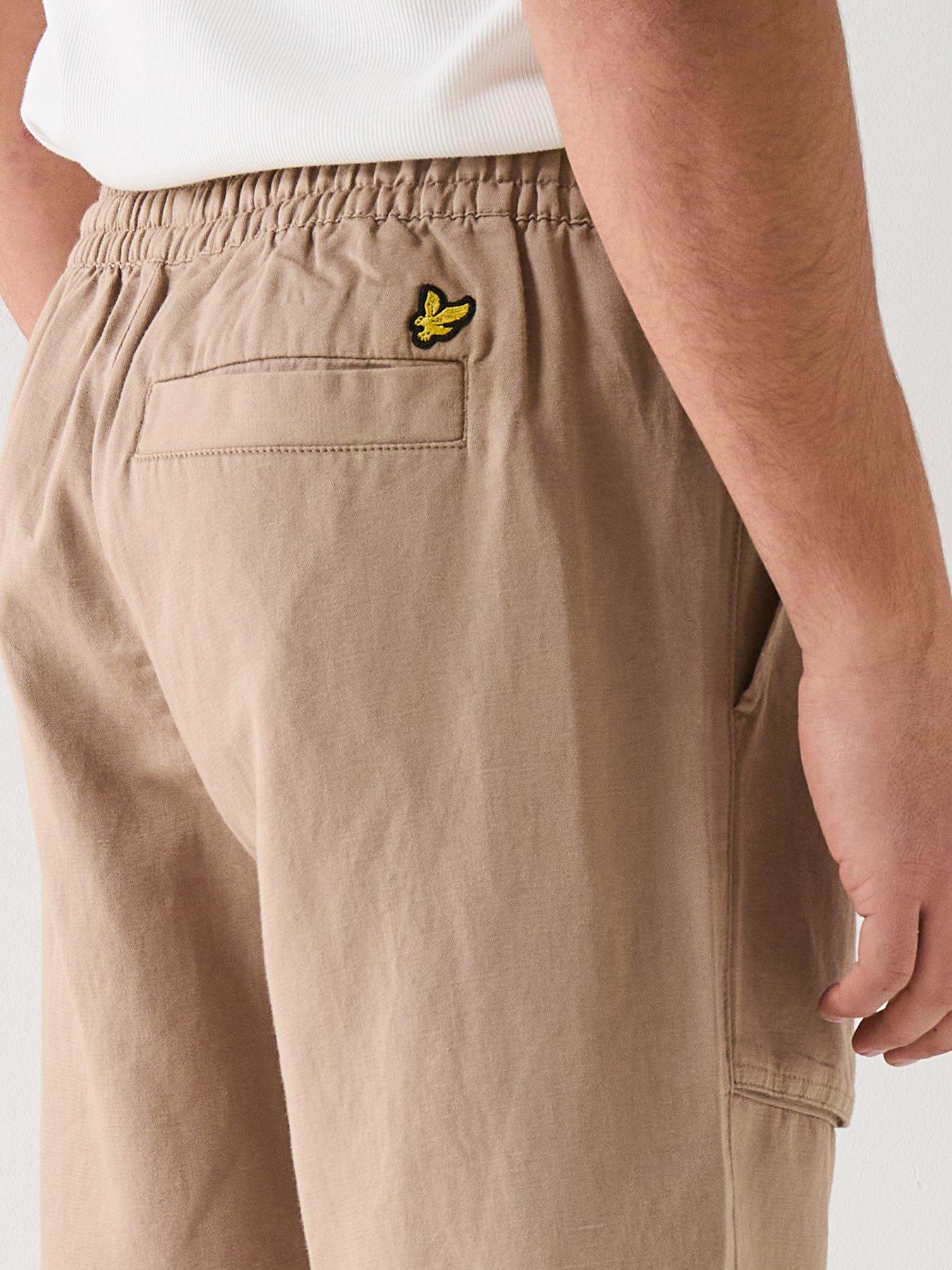 Image 4 of 5 of Lyle & Scott Linen Shorts - Beige