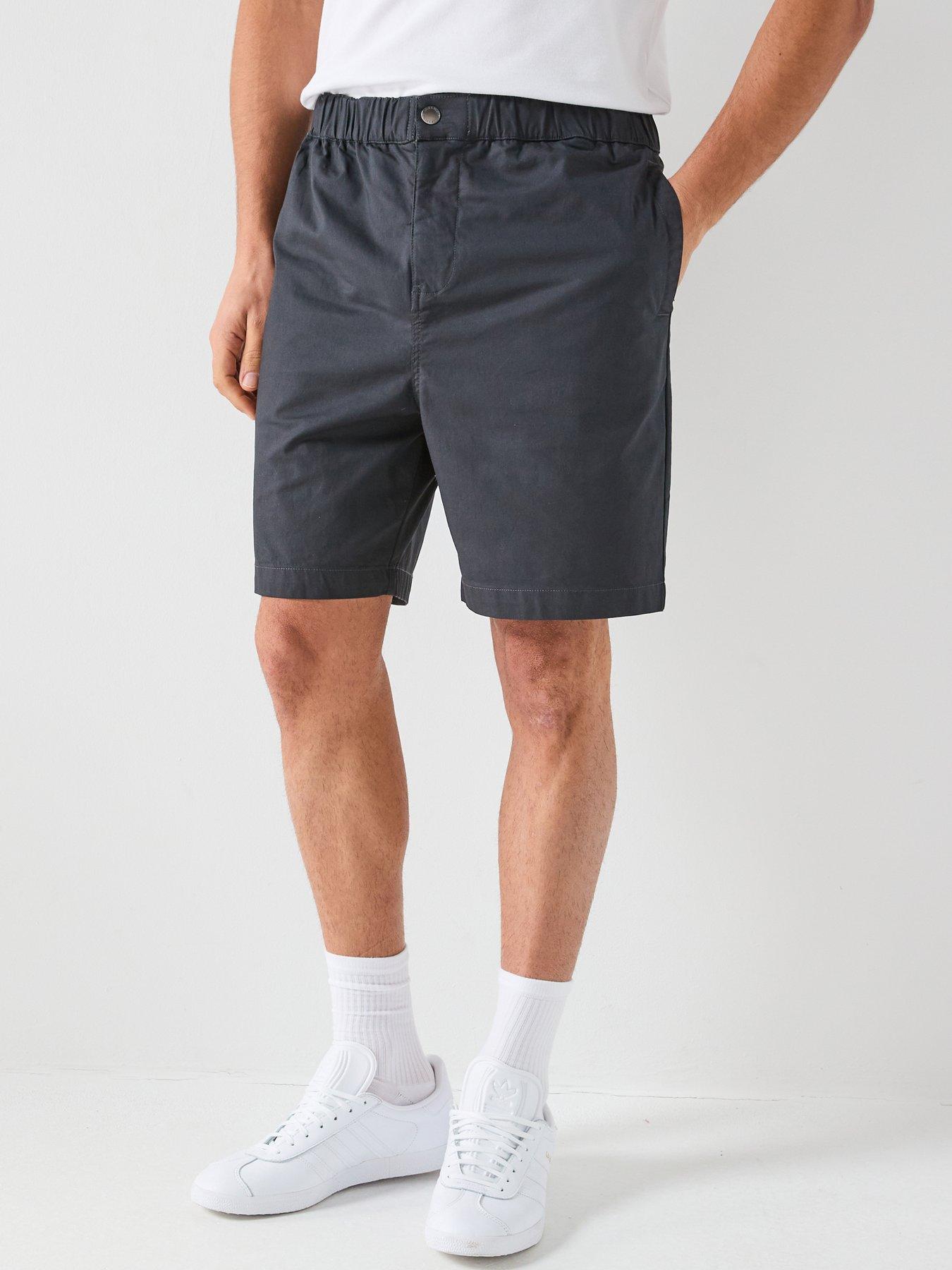 front image of lyle-scott-everyday-shorts-black