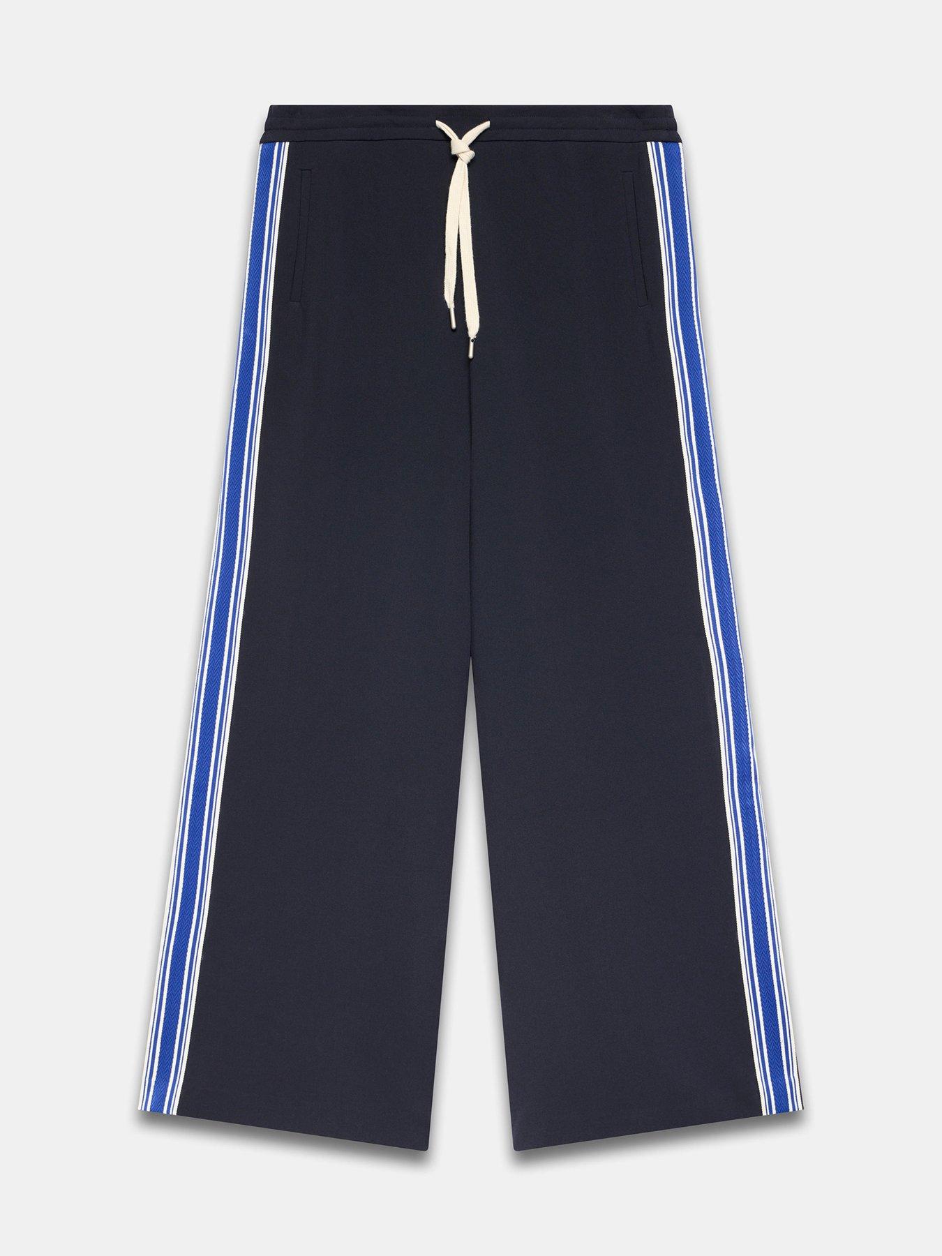 Image 5 of 6 of Mint Velvet Side Stripe Trouser - Navy Blue