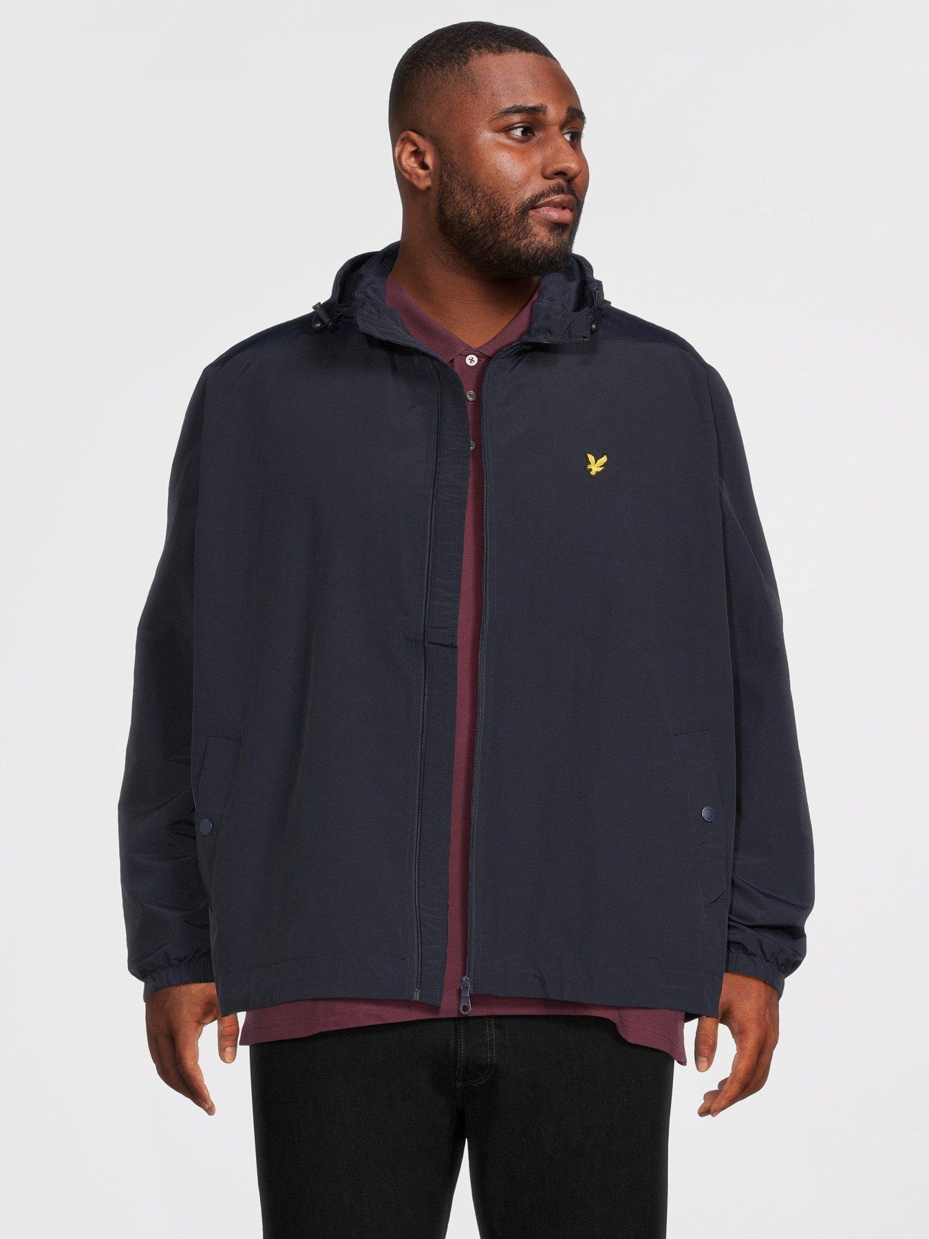 Lyle & Scott Big Tall Zip Through Hooded Jacket - Navy