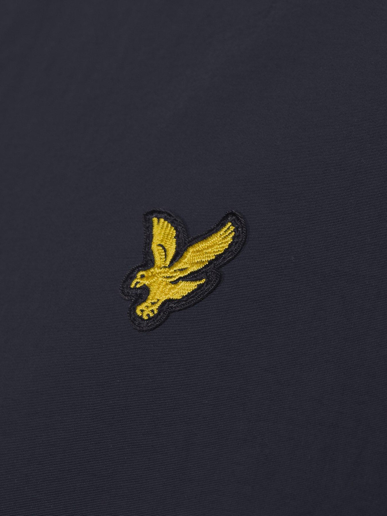  image of lyle-scott-big-tall-zip-through-hooded-jacket-navy