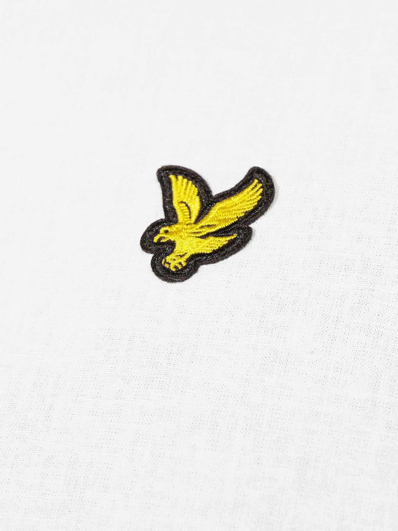 Image 4 of 5 of Lyle & Scott Big Tall Linen Blend Oxford Shirt - White