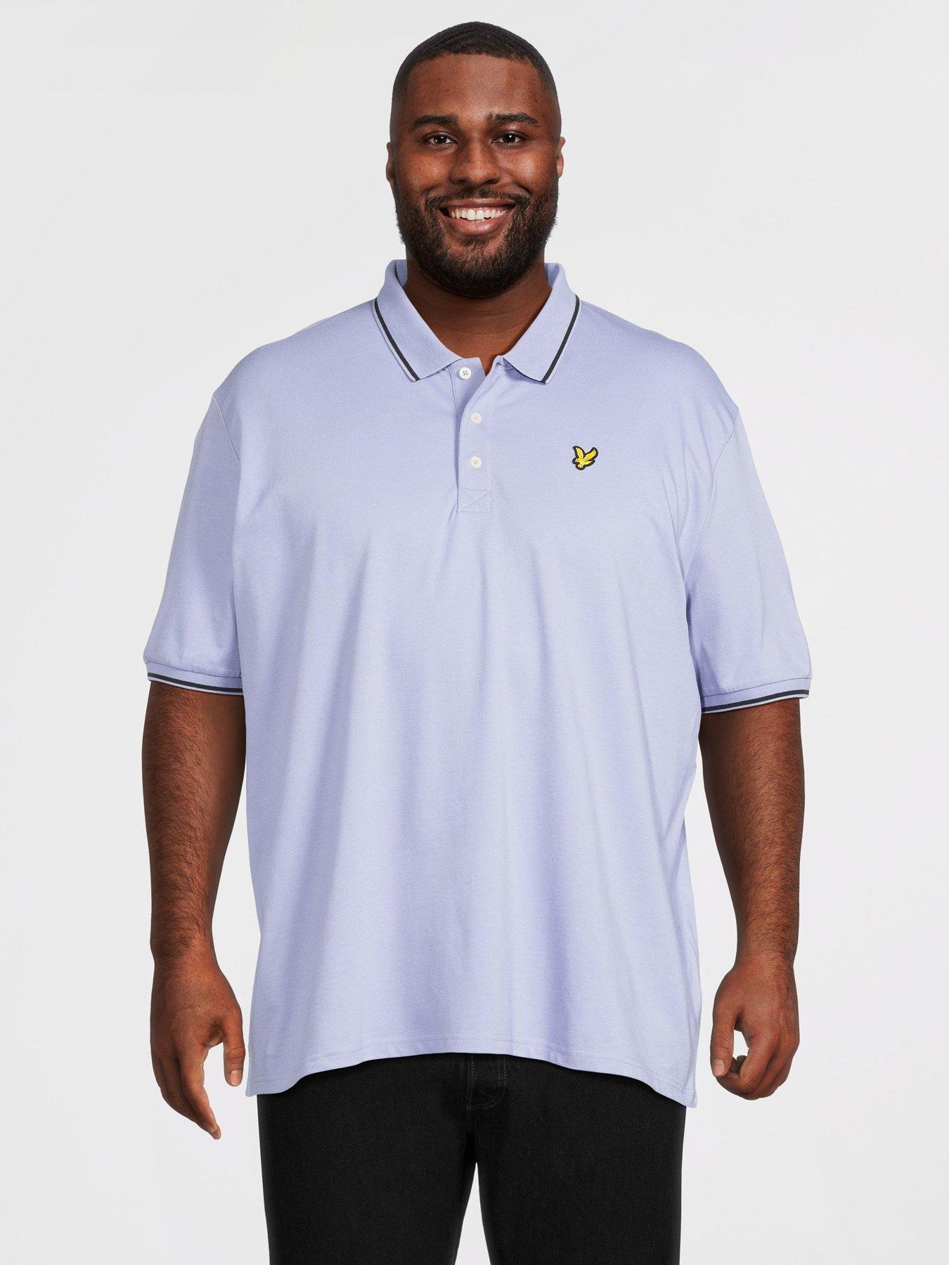 Lyle & Scott Lyle  &  Scott Big  &  Tall Tipped Polo Shirt -blue