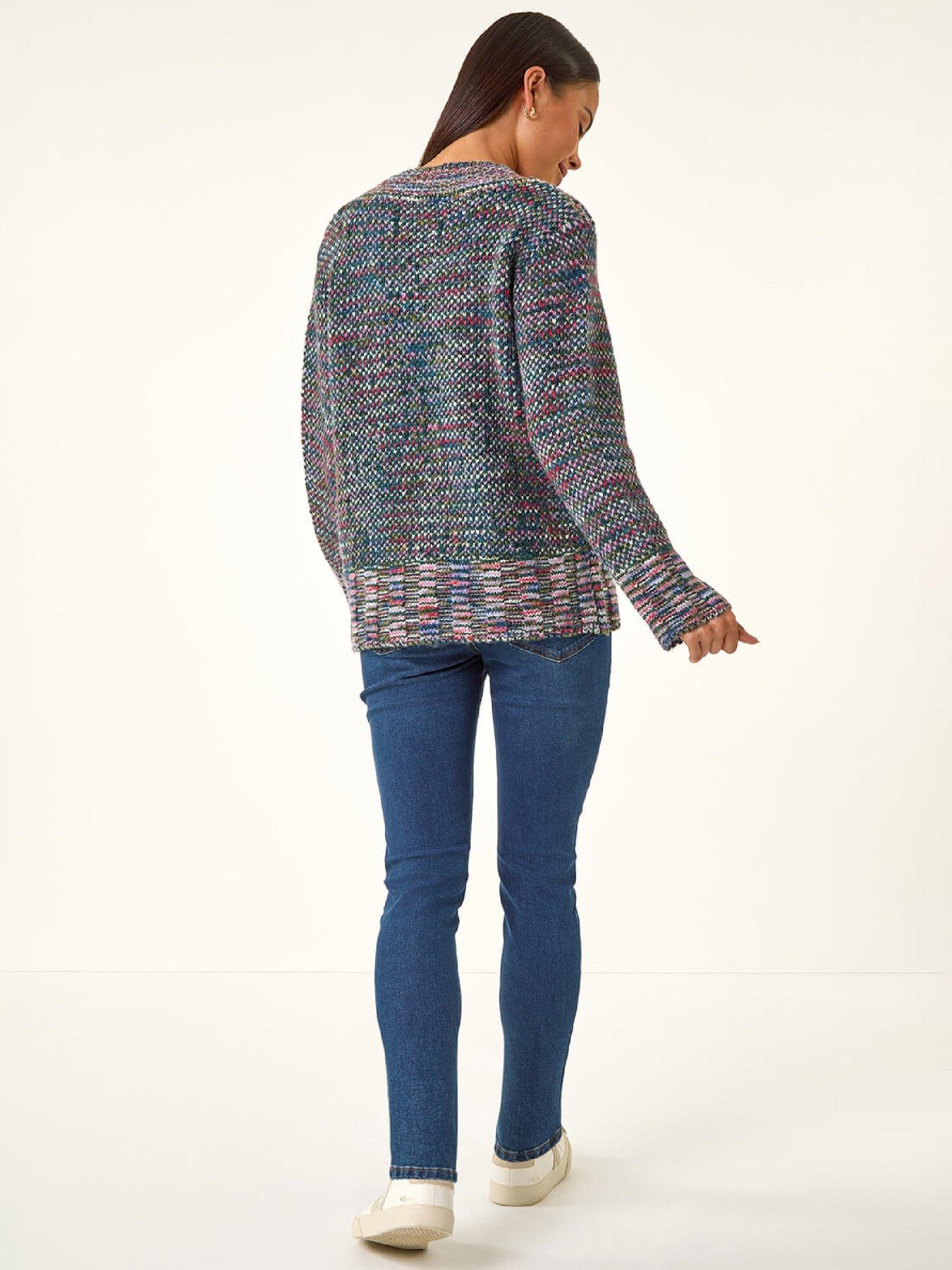 Image 2 of 5 of Roman Petite Contrast Knitted Jumper - Multi