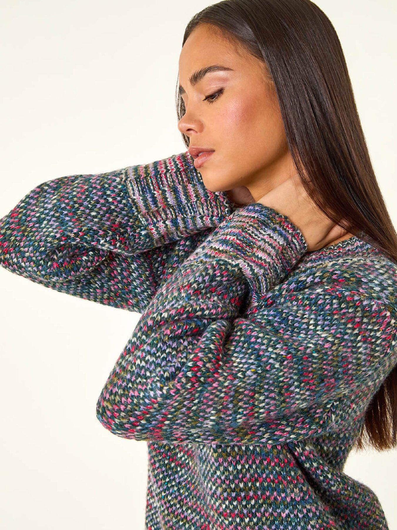 Image 5 of 5 of Roman Petite Contrast Knitted Jumper - Multi