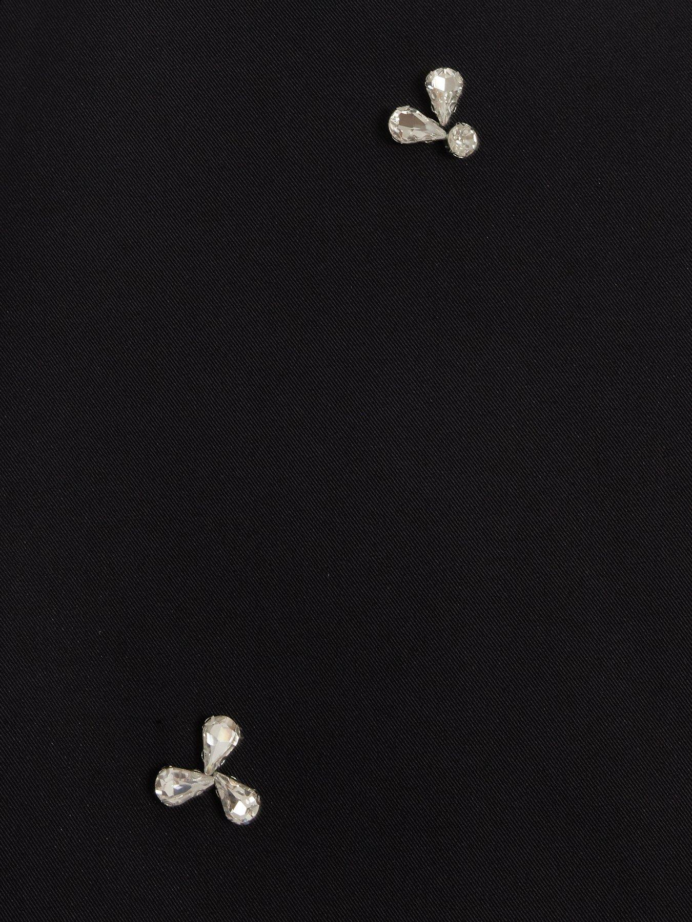  image of quiz-black-embellished-a-line-skirt