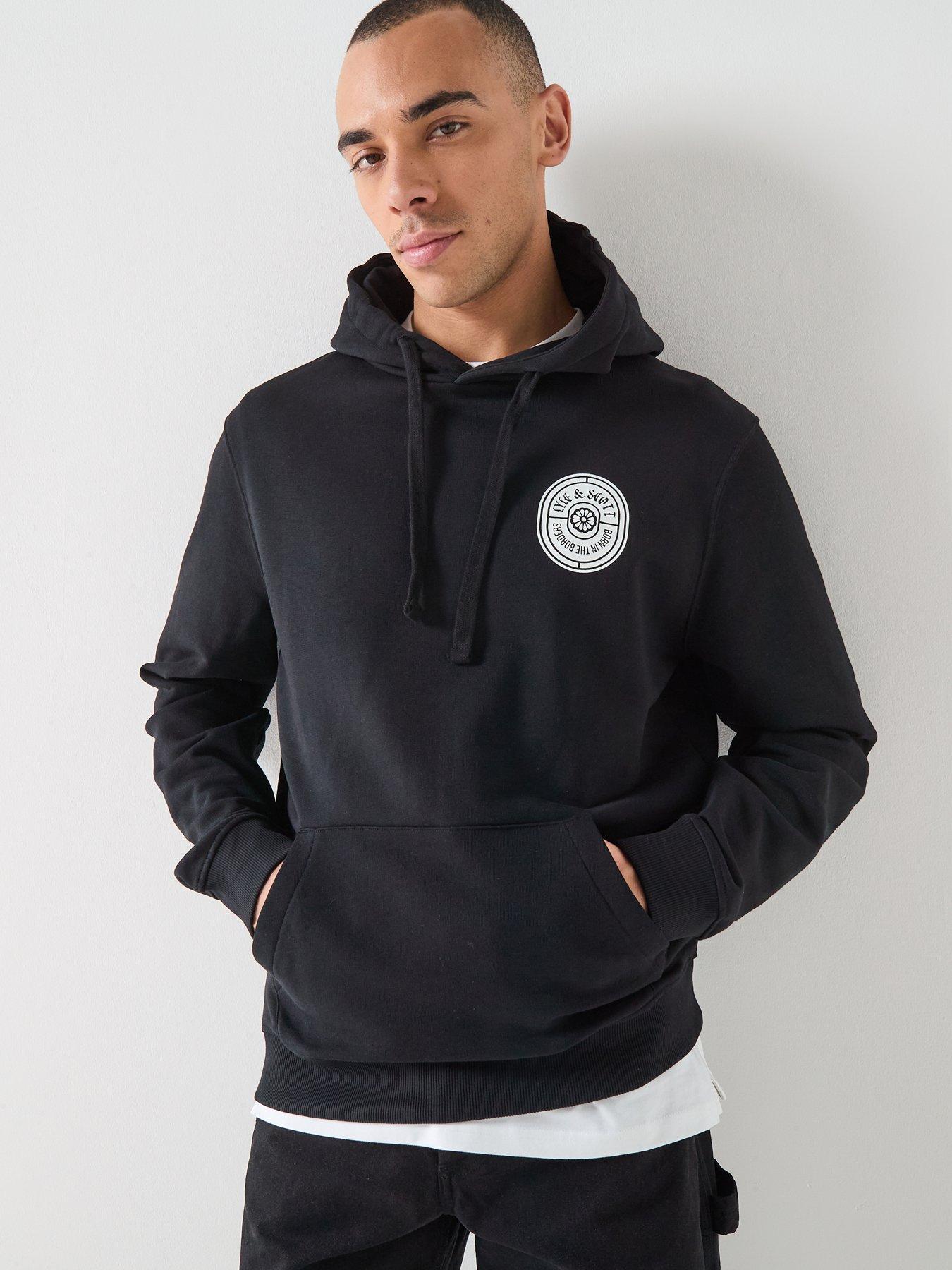 Image 2 of 6 of Lyle & Scott Borders Label Graphic Hoodie - Black