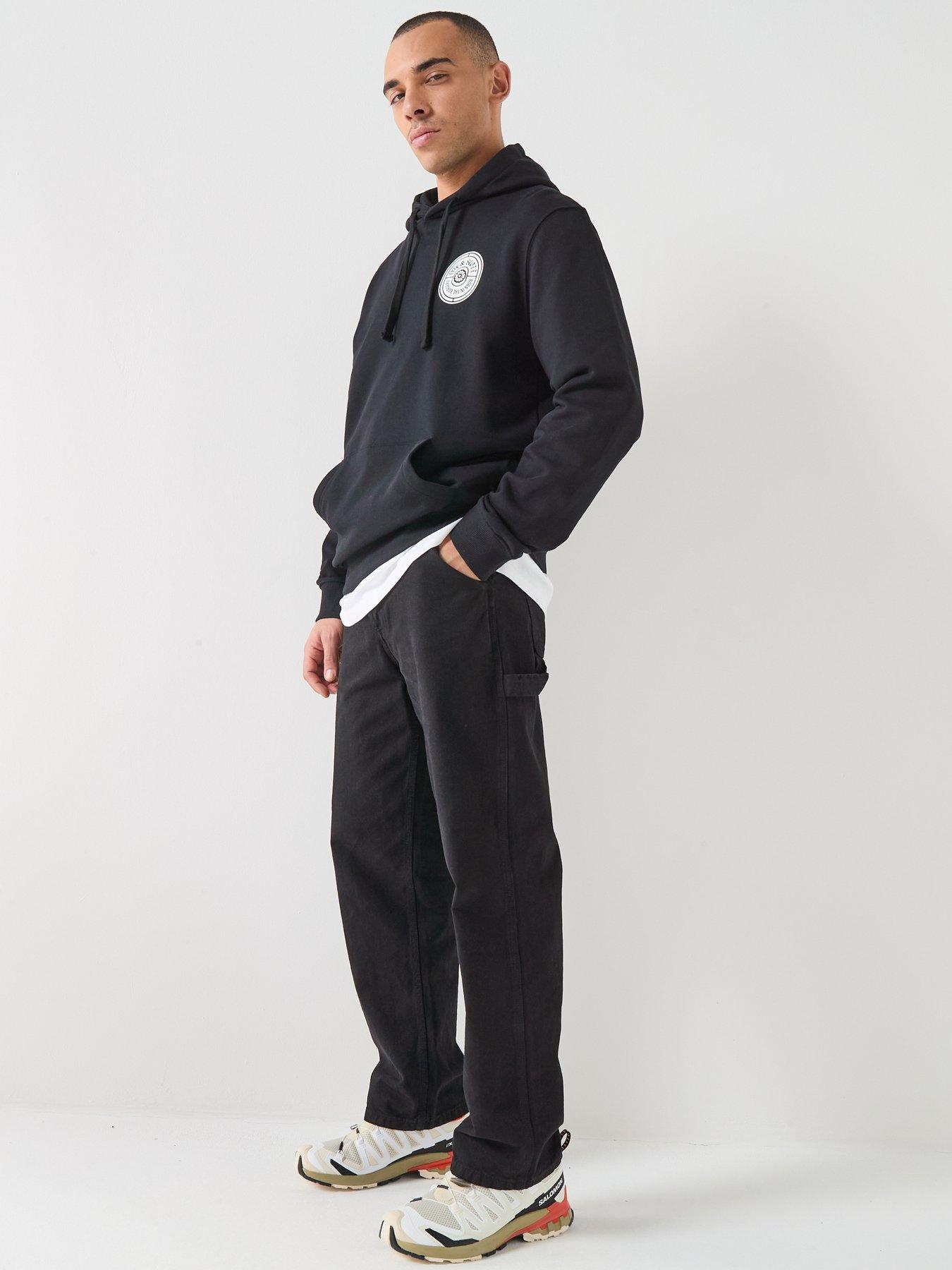 Image 3 of 6 of Lyle & Scott Borders Label Graphic Hoodie - Black