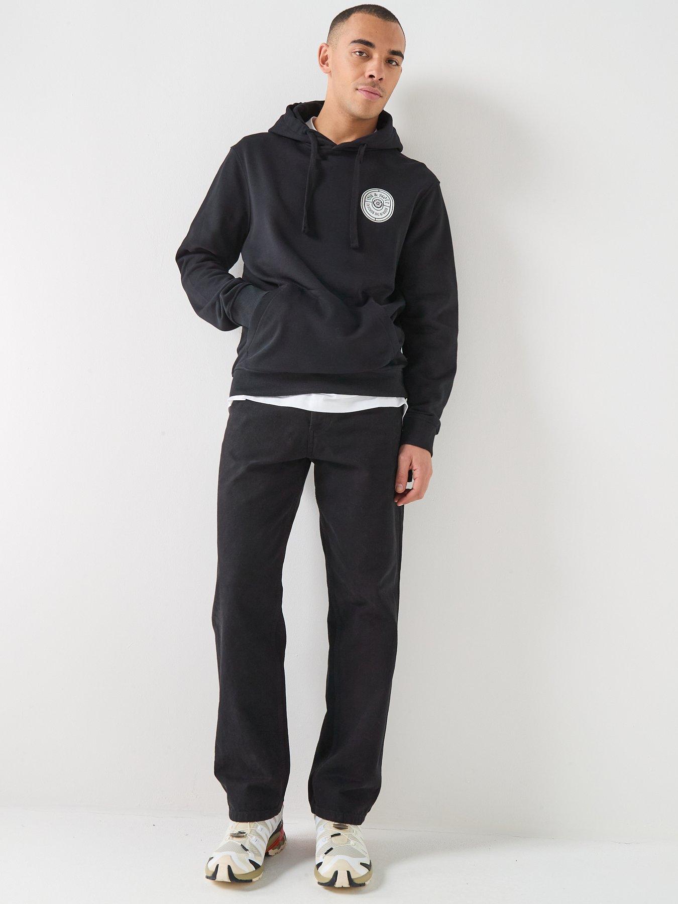 Image 6 of 6 of Lyle & Scott Borders Label Graphic Hoodie - Black