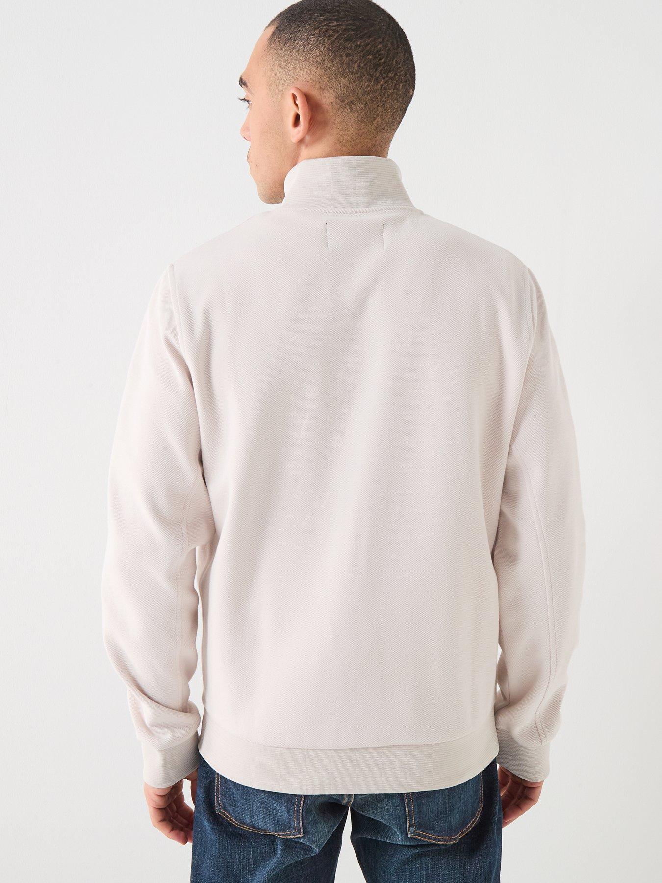 Image 2 of 5 of Lyle & Scott Pique Zip Through Track Jacket -Pink - Light Pink
