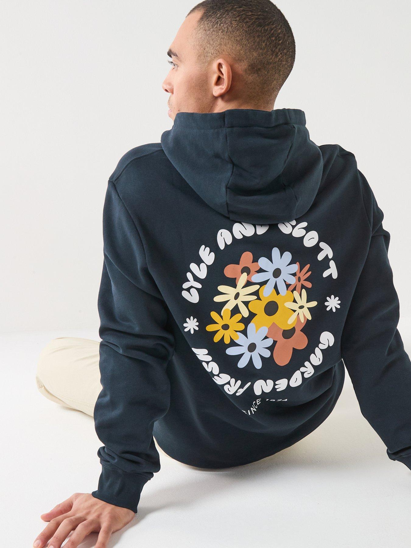 Lyle & Scott Nature Graphic Pullover Hoodie - Navy