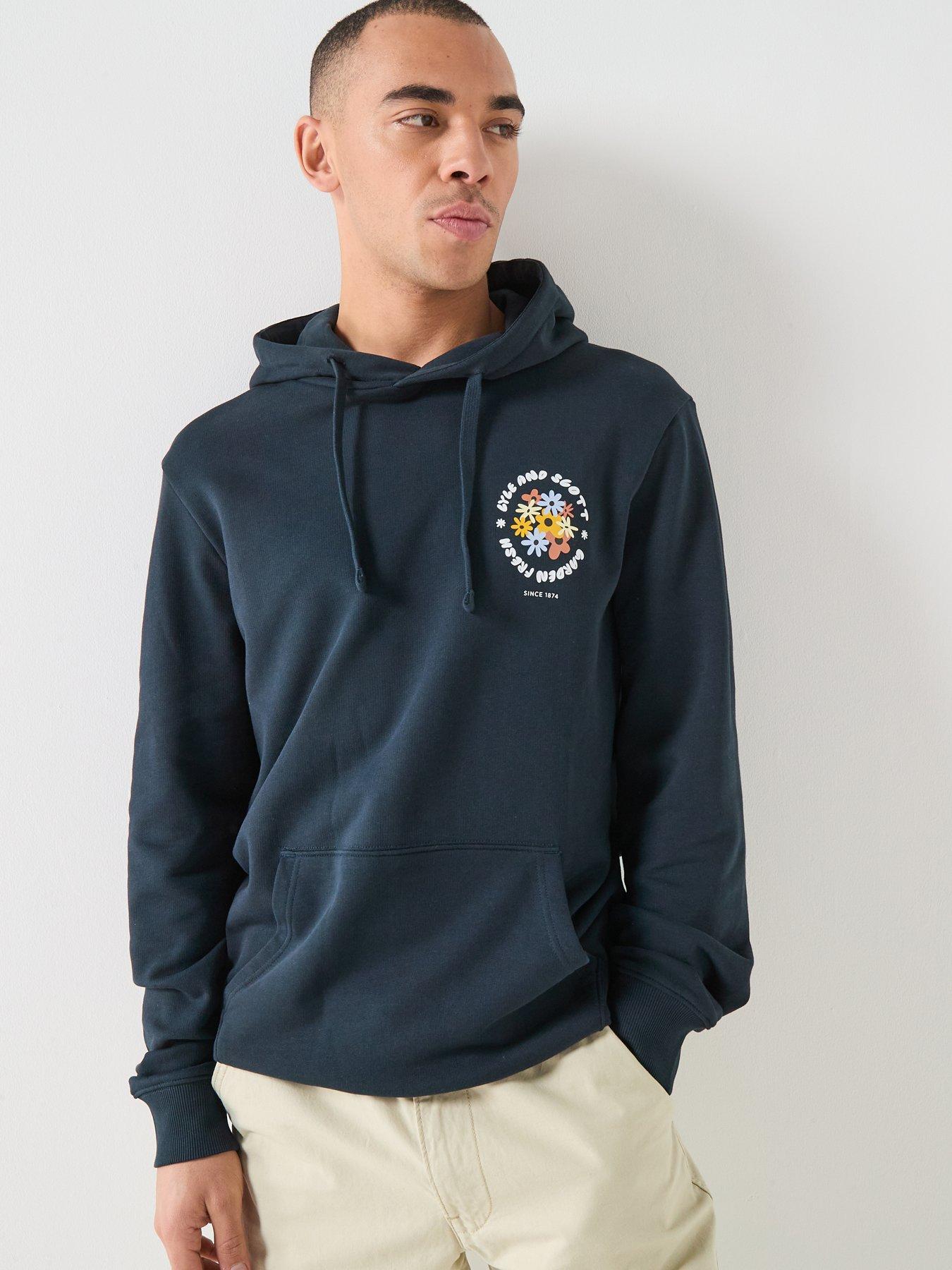 Image 2 of 6 of Lyle & Scott Nature Graphic Pullover Hoodie - Navy