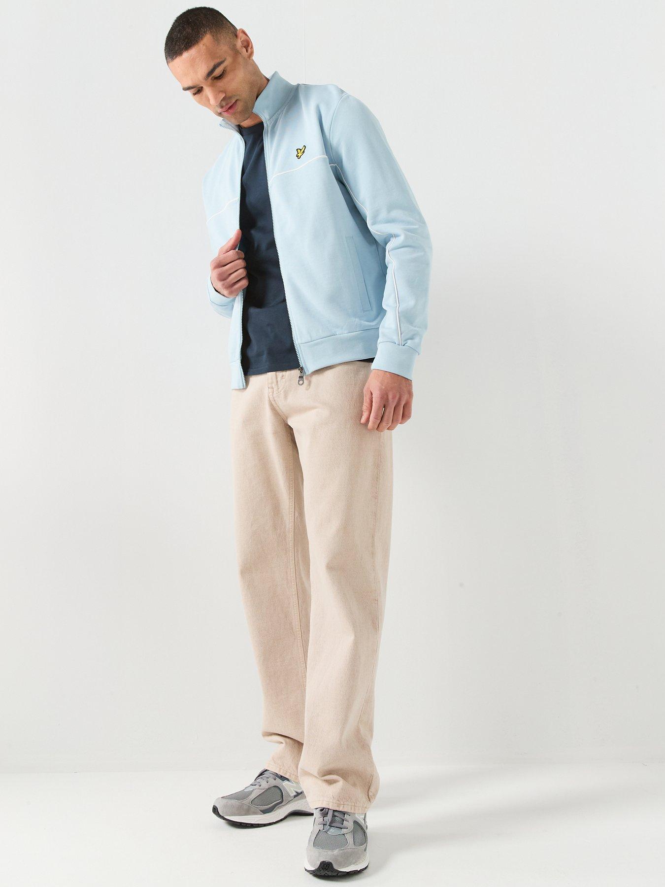 Image 3 of 6 of Lyle & Scott Lyle &amp; Scott Piped Full Zip Track Top -blue