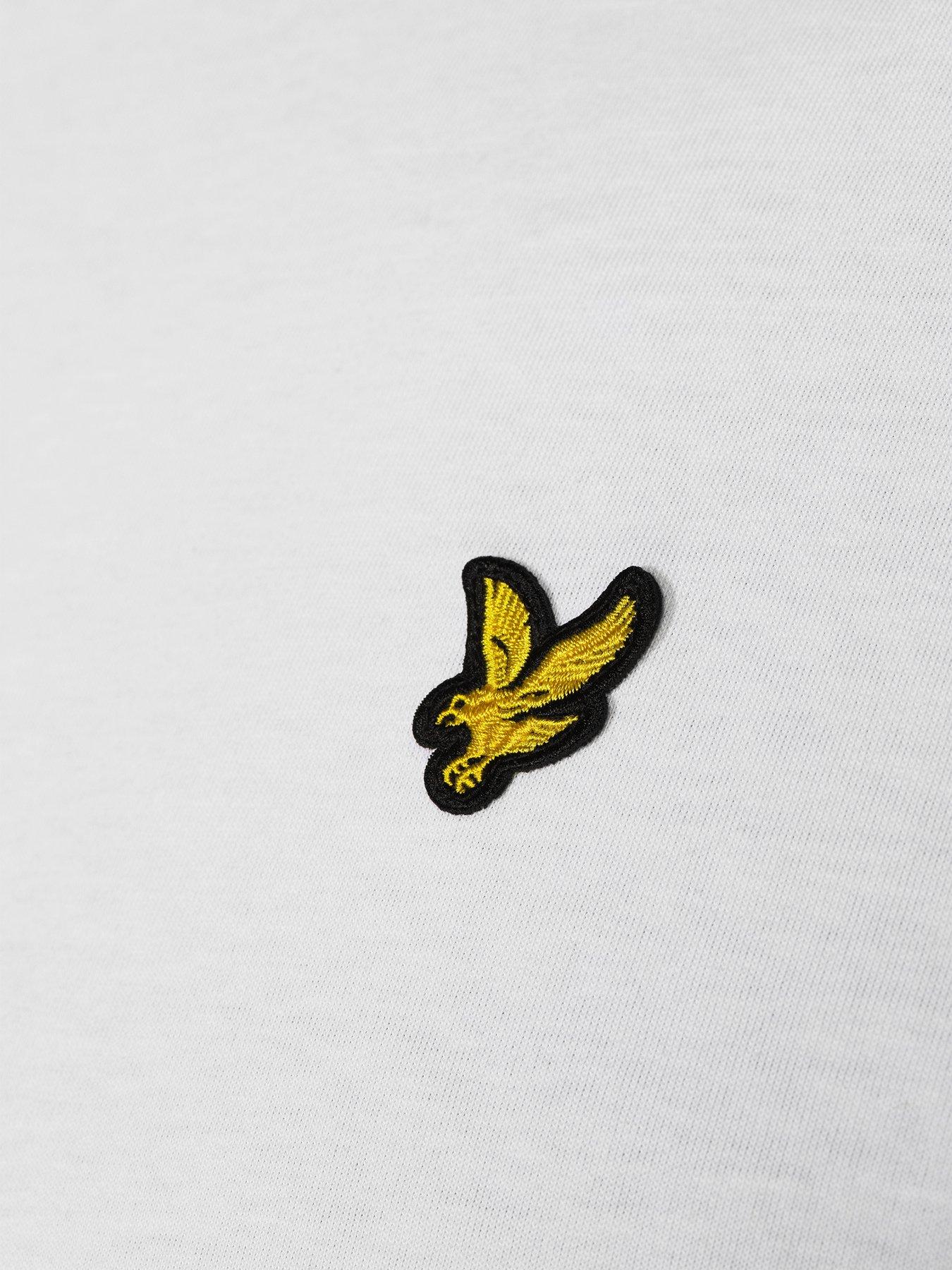 Image 4 of 5 of Lyle & Scott Big Tall Ringer T-Shirt - White