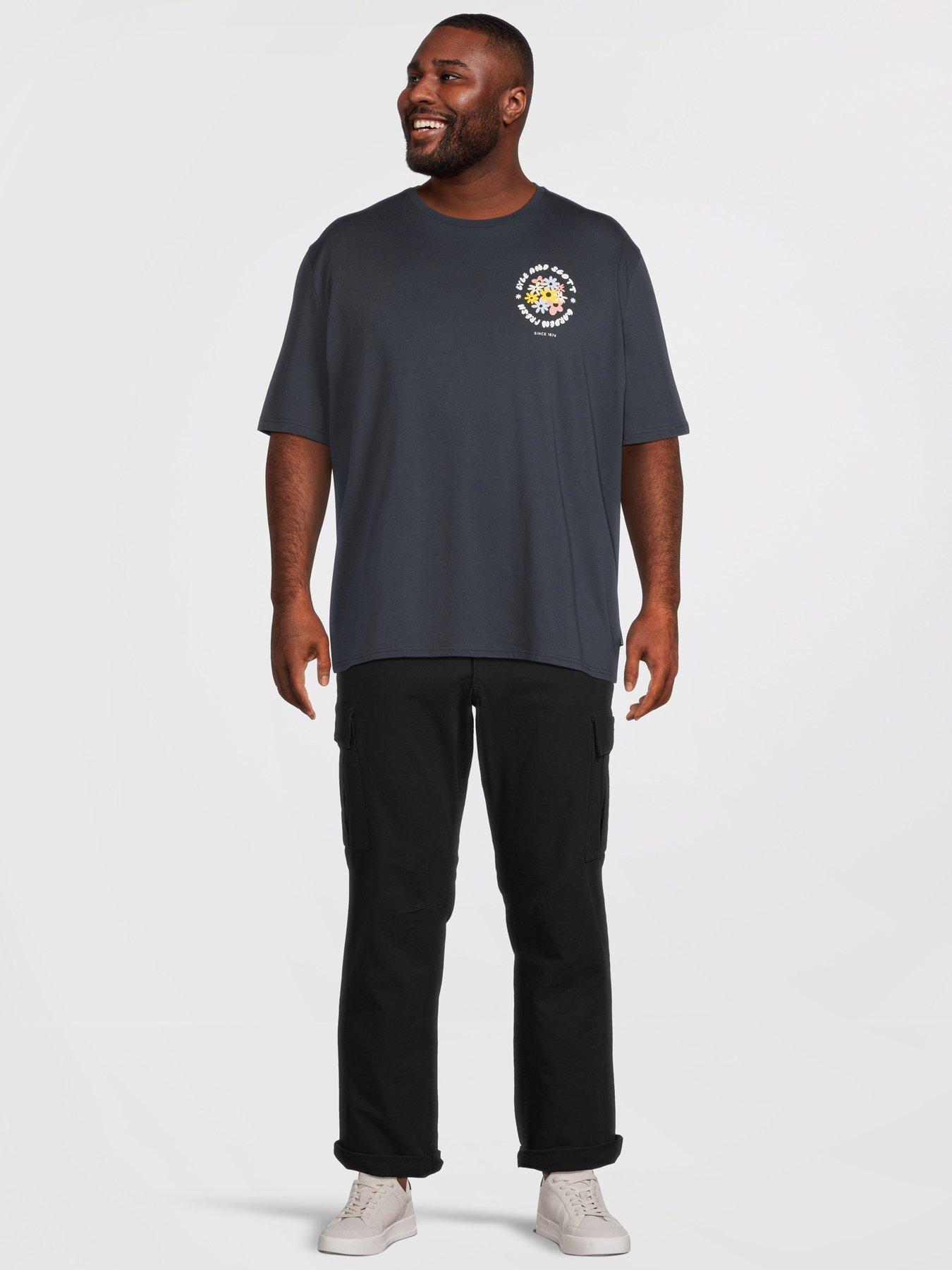 Image 3 of 5 of Lyle & Scott Big Tall Nature Graphic T-Shirt - Navy