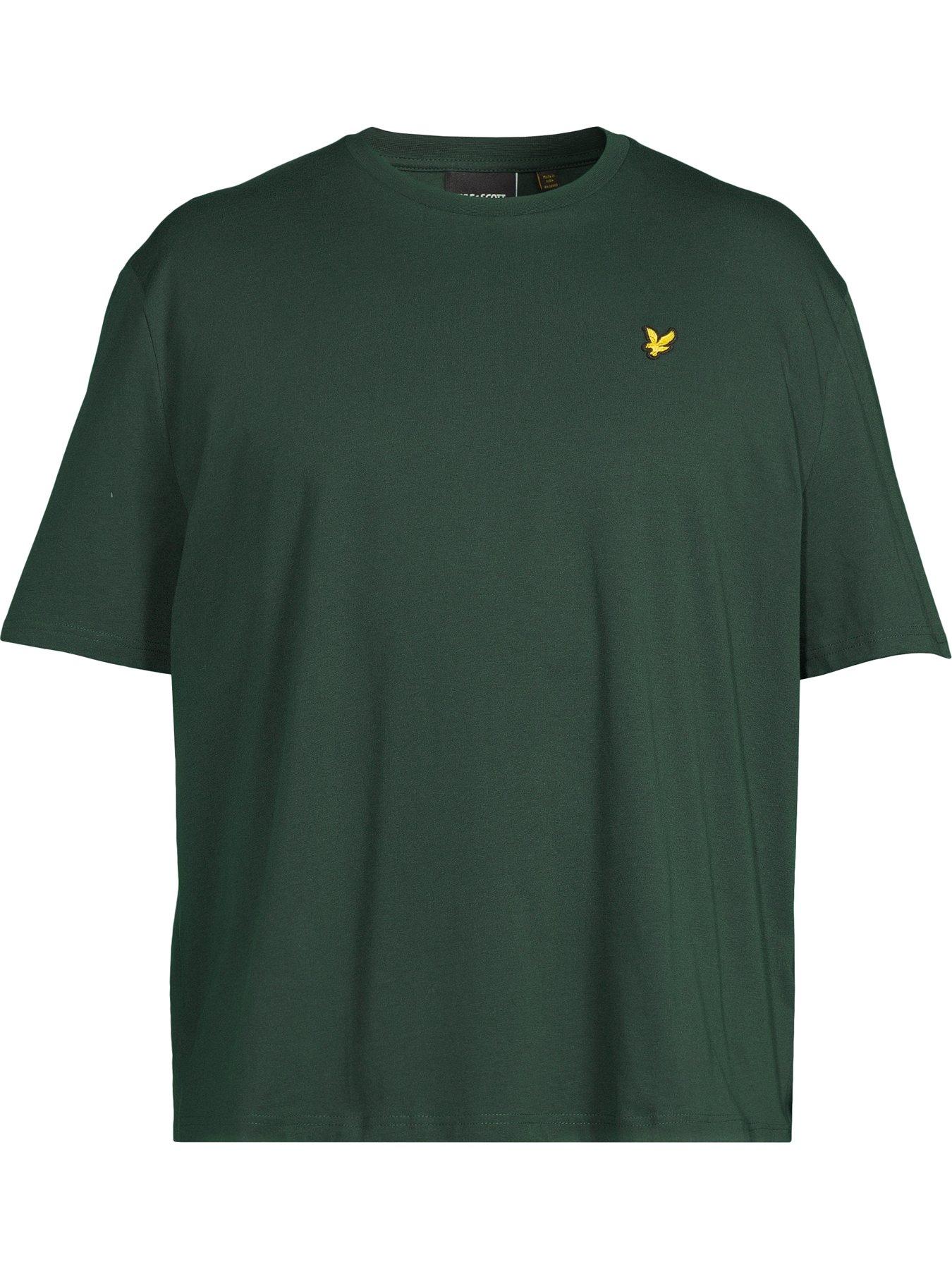 Image 5 of 5 of Lyle & Scott Big Tall Plain T-Shirt - Green