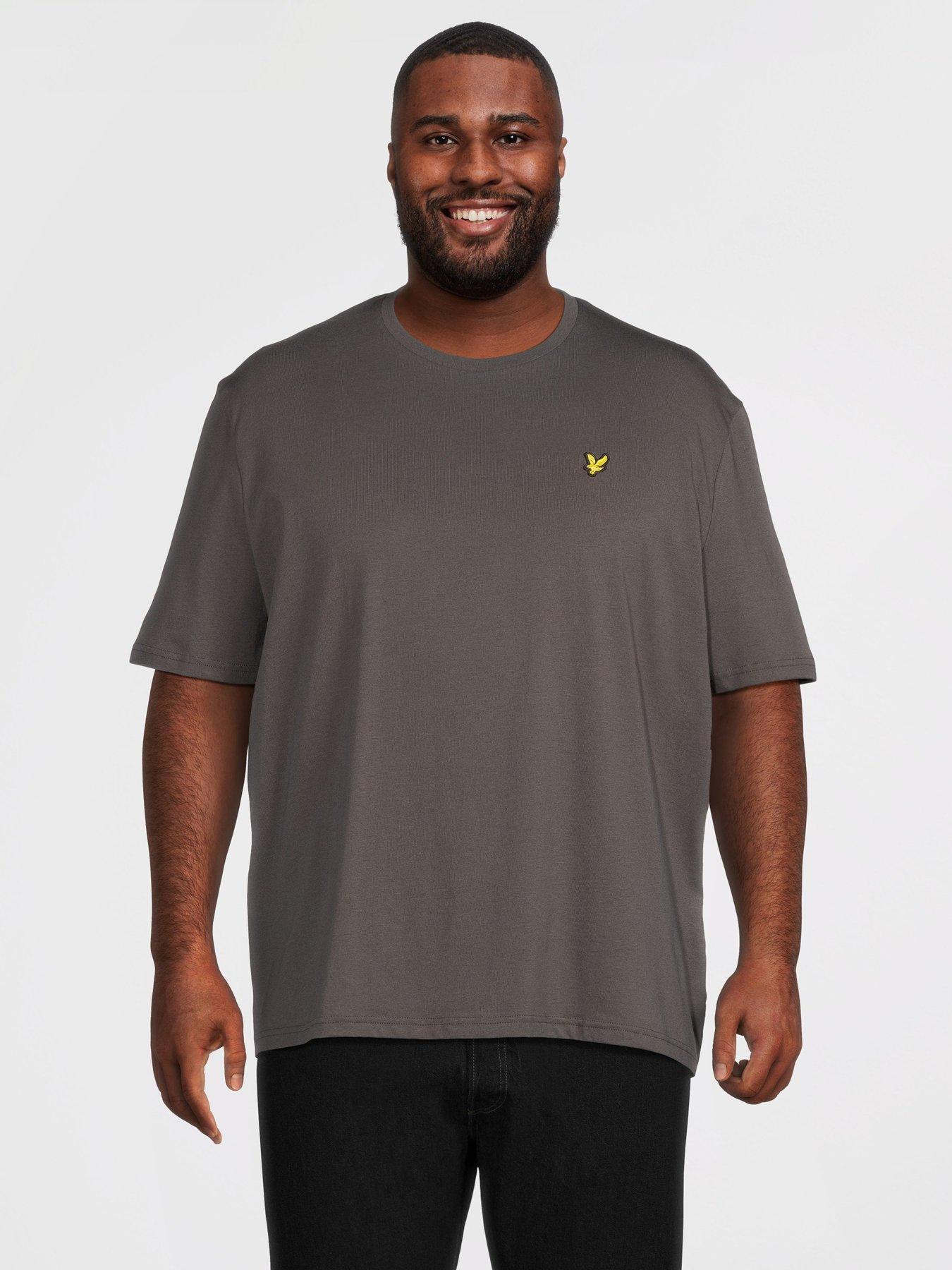 lyle-scott-big-tall-plain-t-shirt-grey