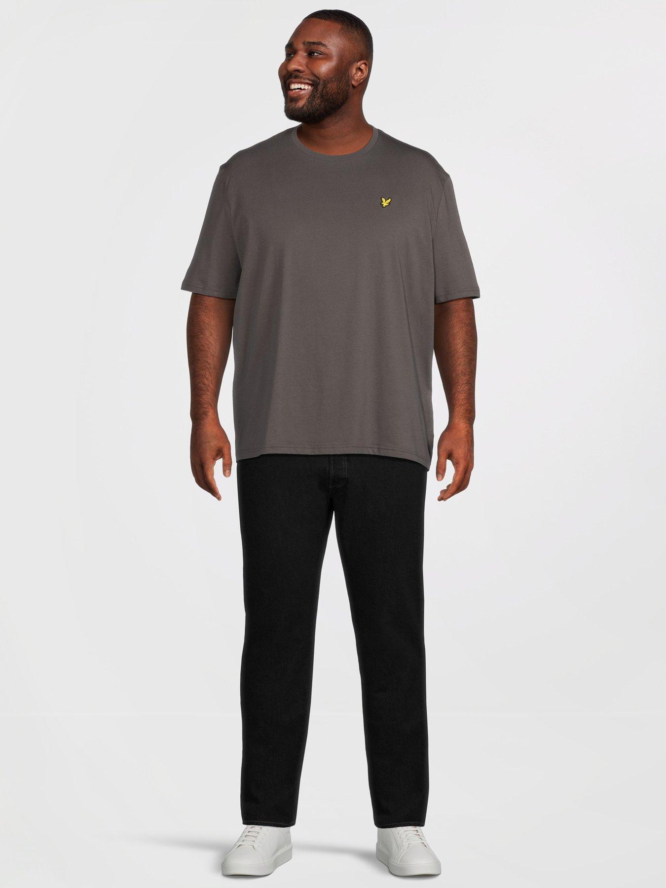 Image 3 of 5 of Lyle & Scott Big Tall Plain T-Shirt - Grey
