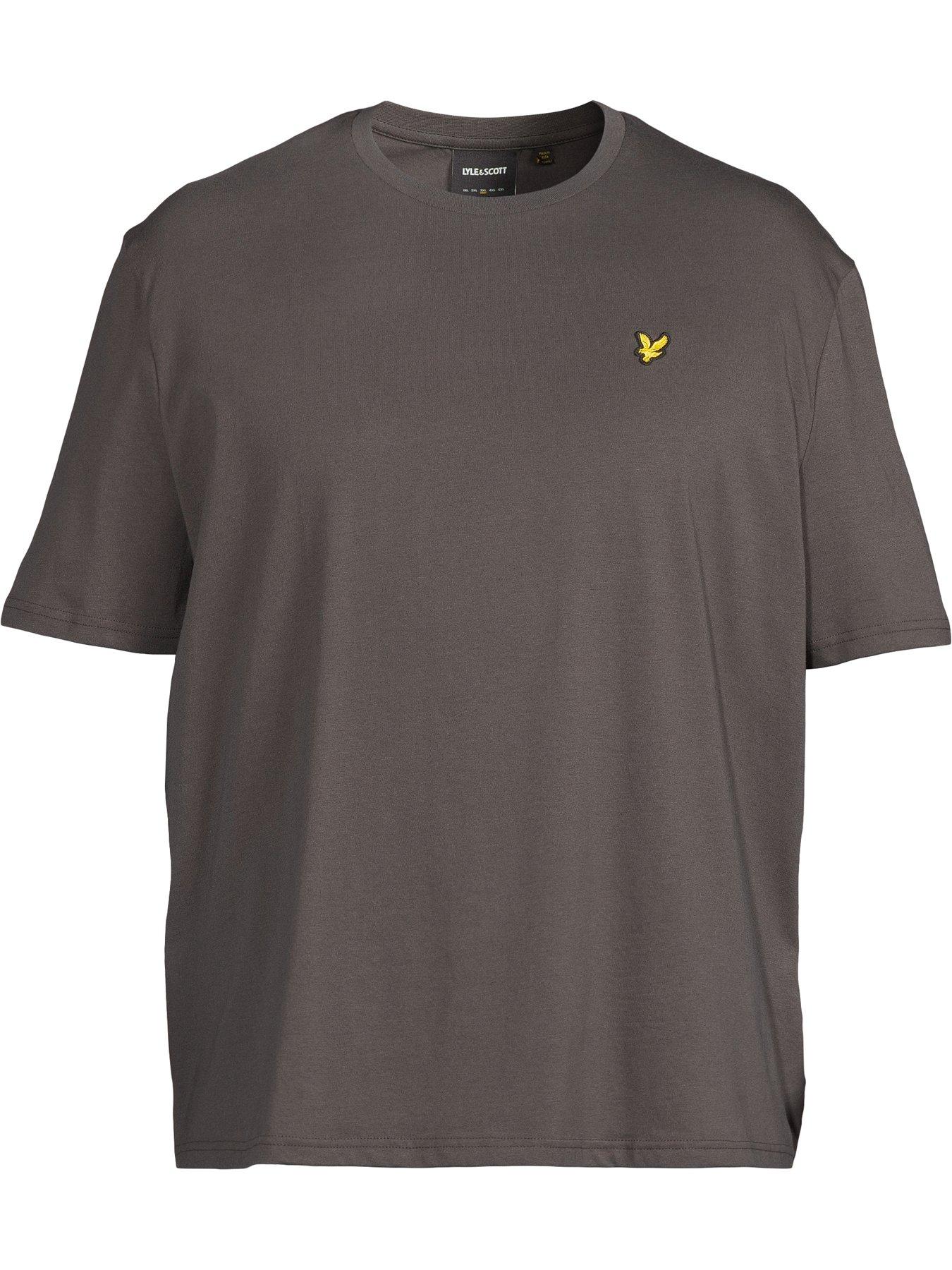 Image 5 of 5 of Lyle & Scott Big Tall Plain T-Shirt - Grey