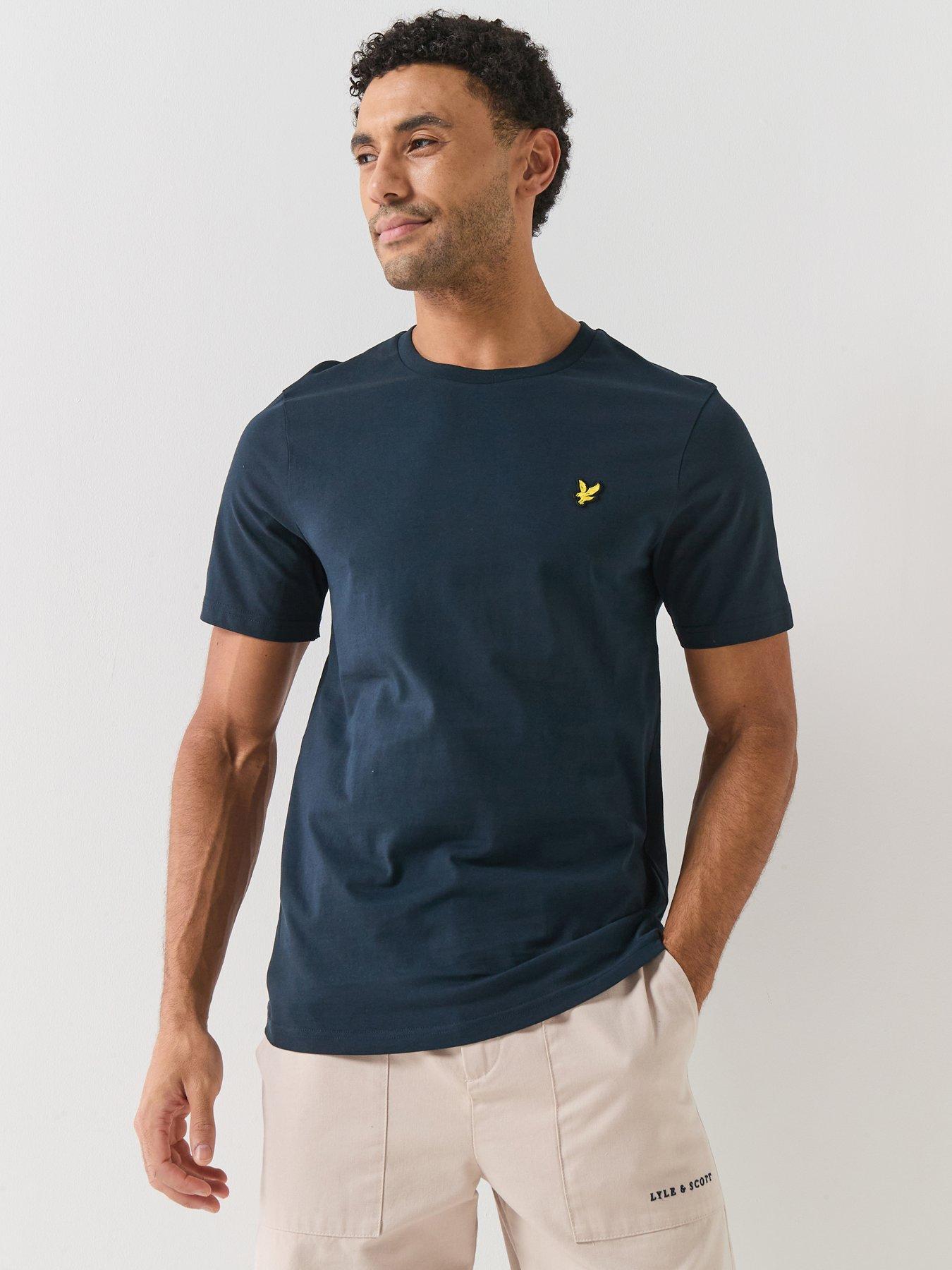 Image 1 of 4 of Lyle & Scott Essentials Plain T-Shirt - Navy