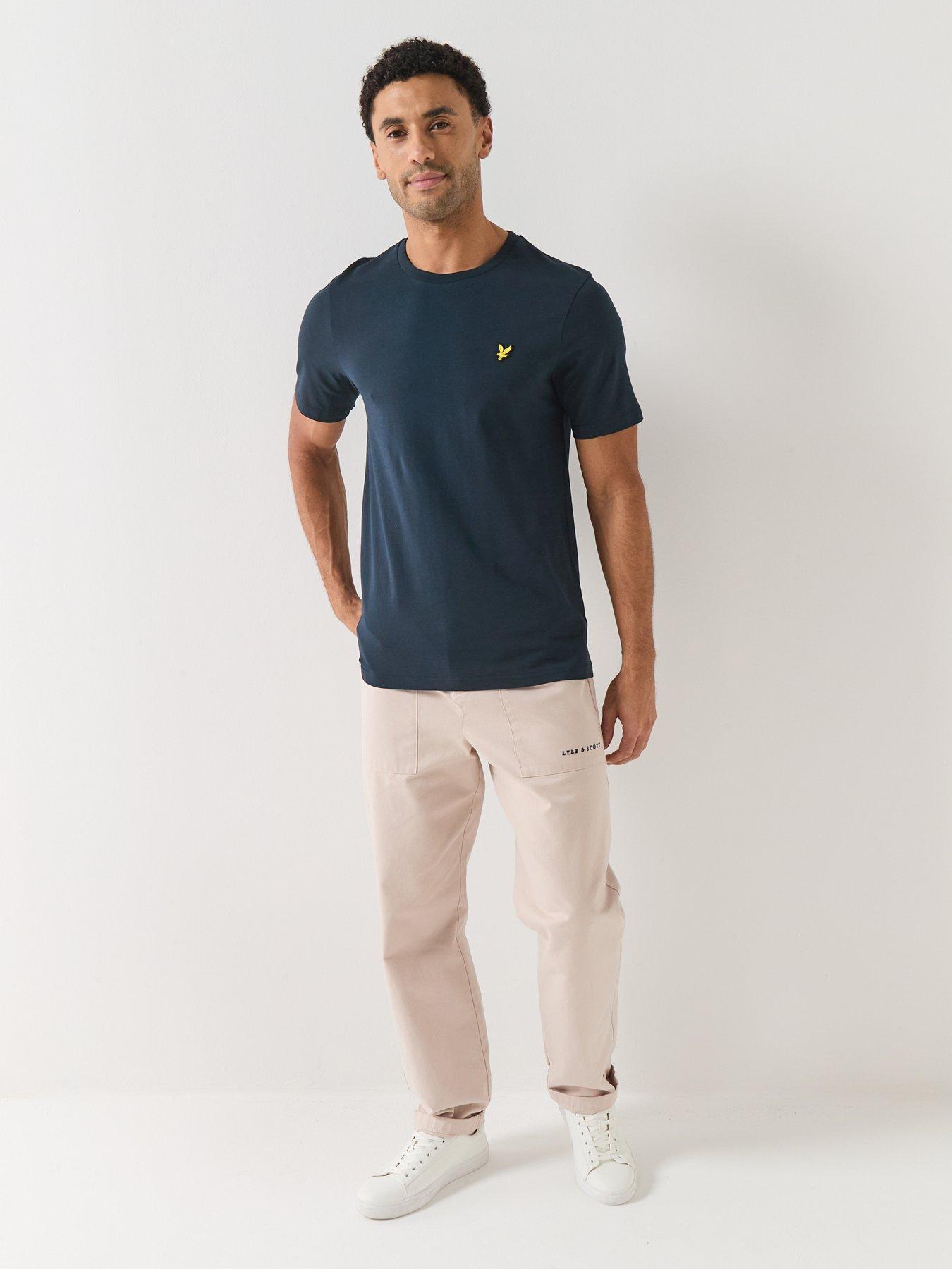 Image 3 of 4 of Lyle & Scott Essentials Plain T-Shirt - Navy