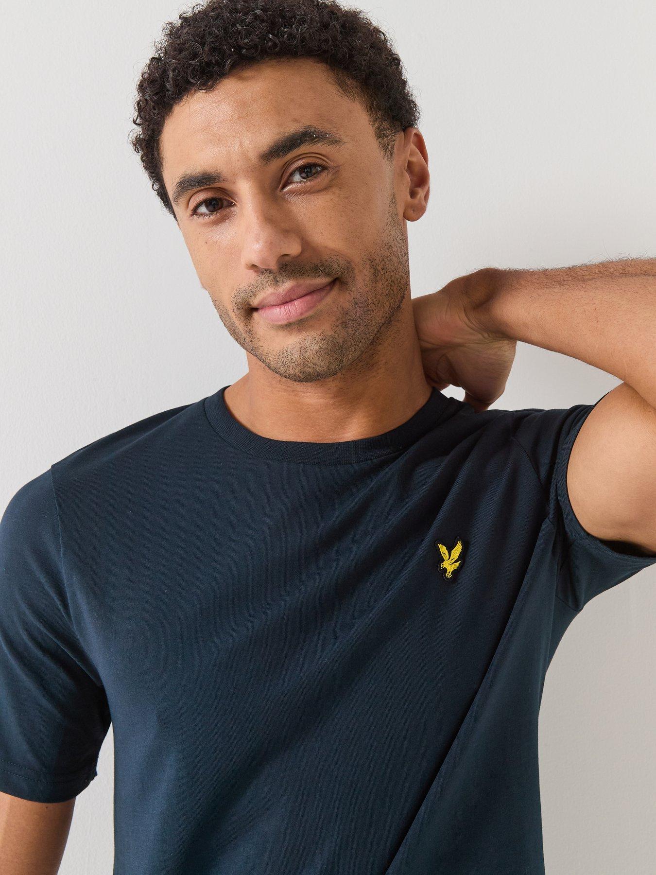 Image 4 of 4 of Lyle & Scott Essentials Plain T-Shirt - Navy