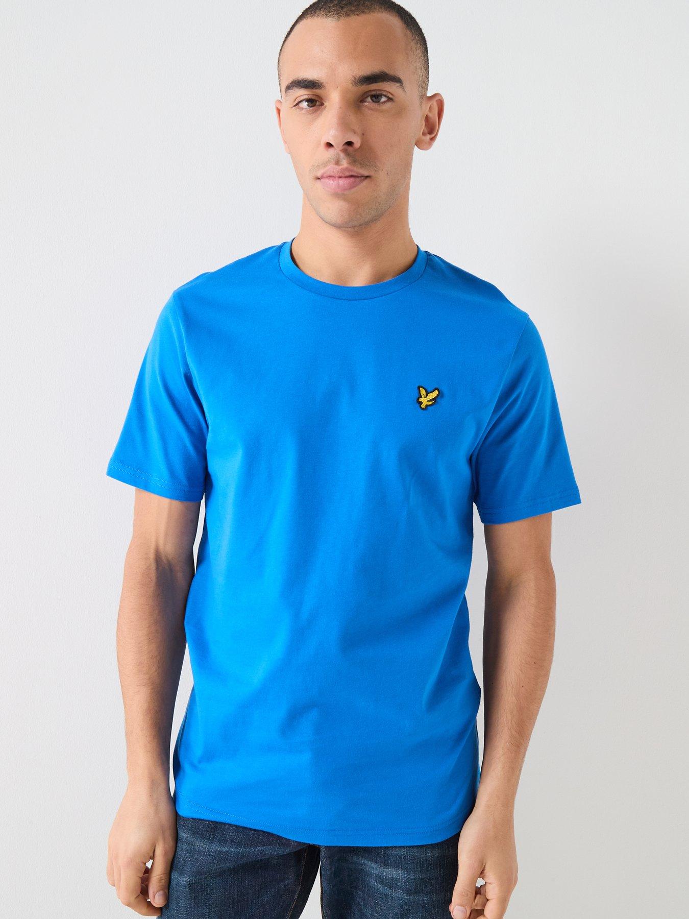 Image 1 of 4 of Lyle & Scott Essentials Plain T-Shirt - Blue