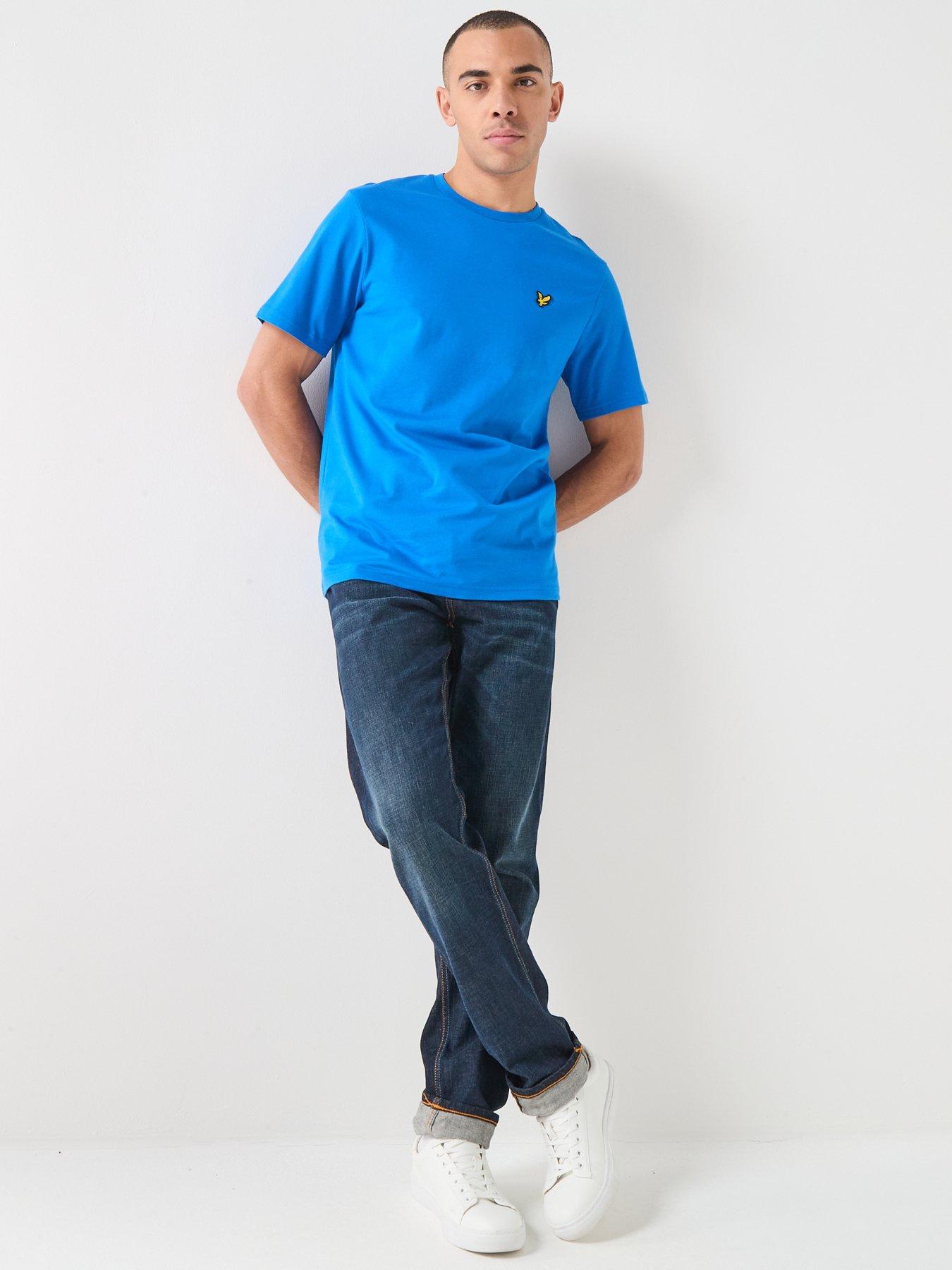 Image 3 of 4 of Lyle & Scott Essentials Plain T-Shirt - Blue