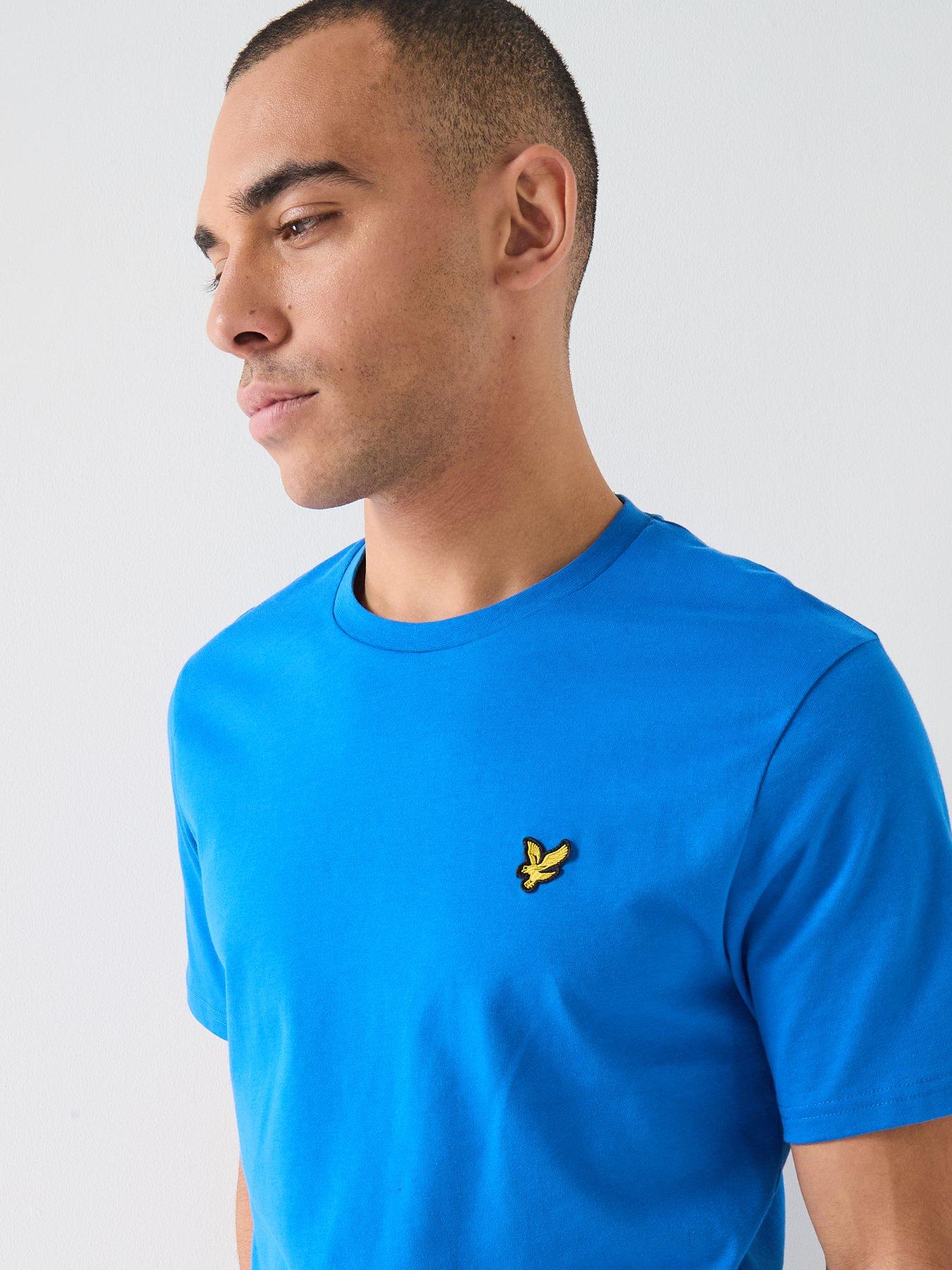 Image 4 of 4 of Lyle & Scott Essentials Plain T-Shirt - Blue
