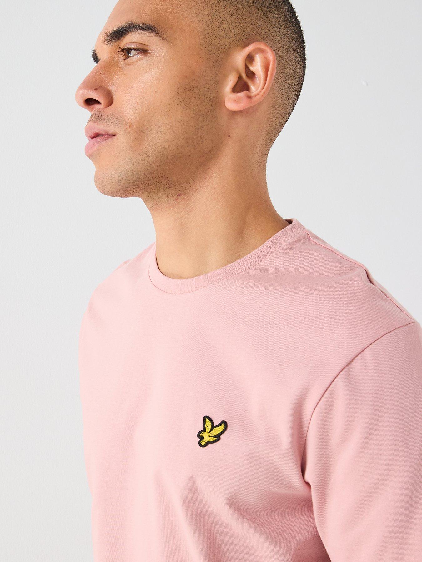  image of lyle-scott-essentials-plain-t-shirt-pink